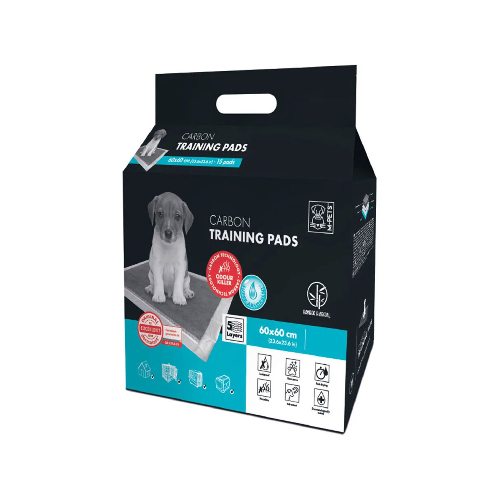 30pc M-Pets Carbon 60x60cm Puppy/Dog Toilet Training Pads - Bunnings ...