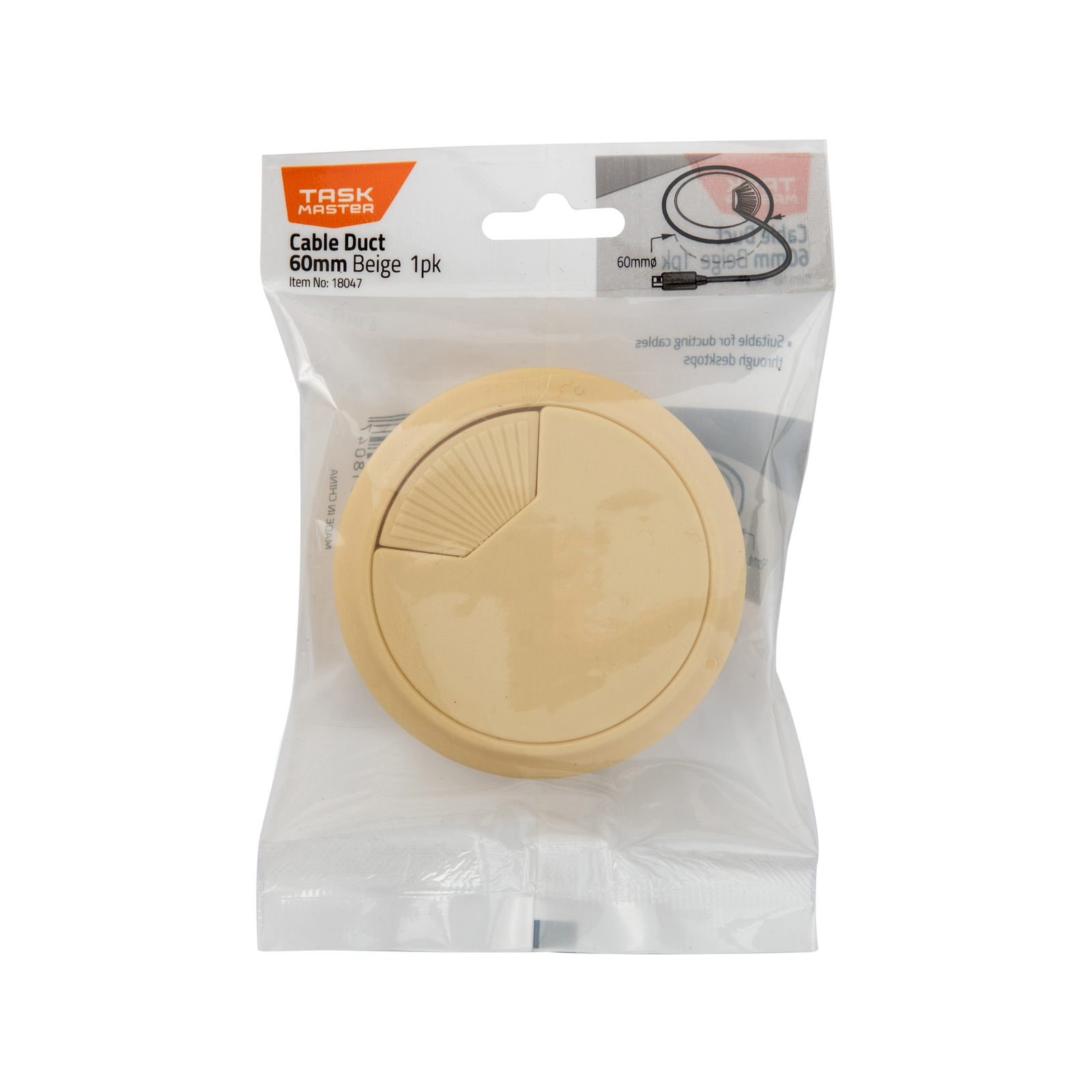 Taskmaster 60mm Beige Cable Duct Bunnings Australia