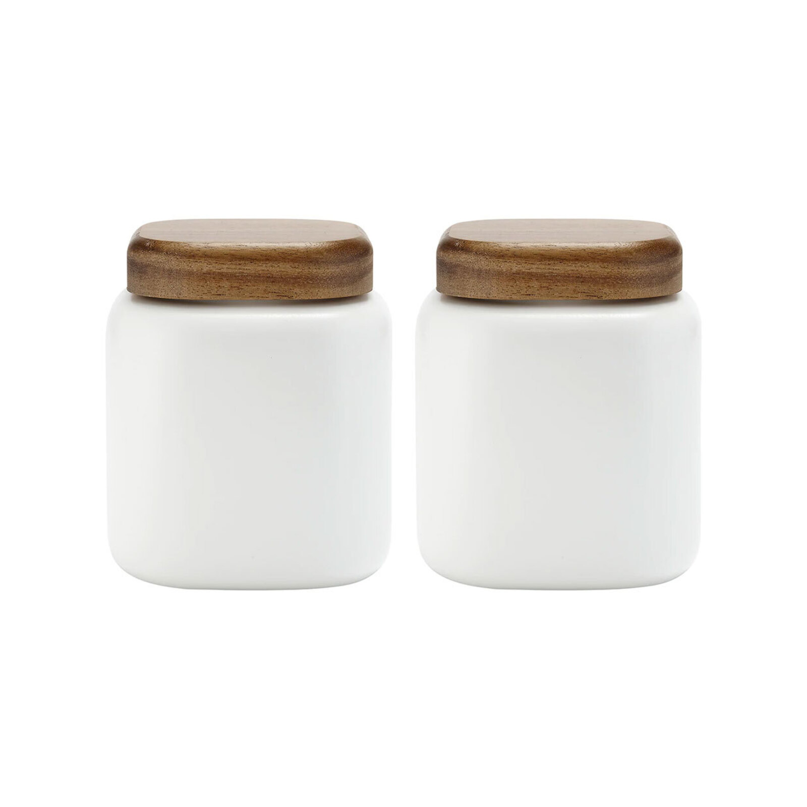 2PK Ladelle Essentials 750ml Canister Porcelain Container w/ Lid ...