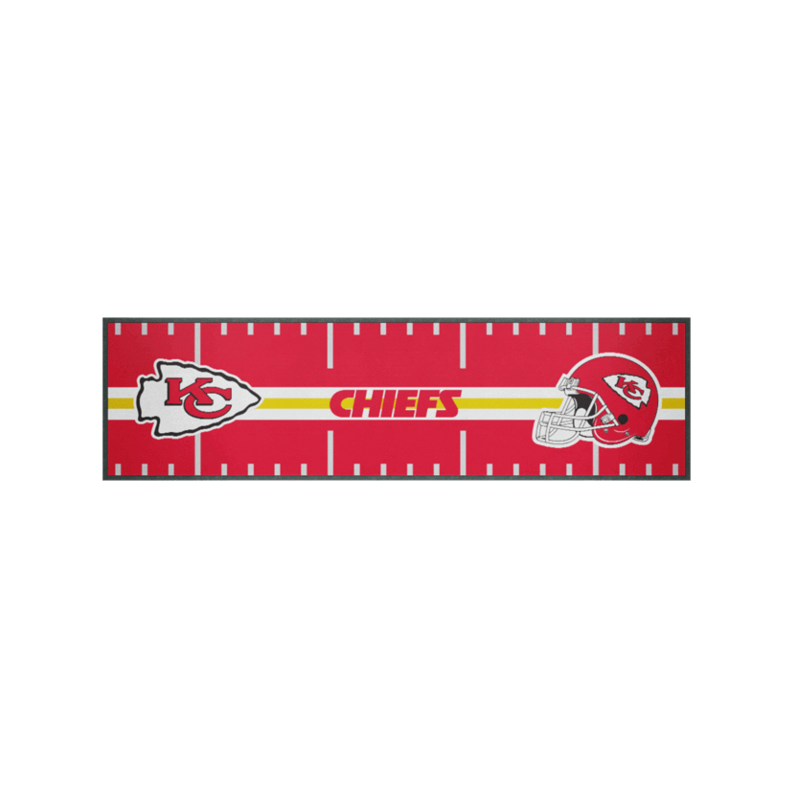 NFL Kansas City Chiefs Bar Runner Counter Top Mat 89x24cm Bunnings