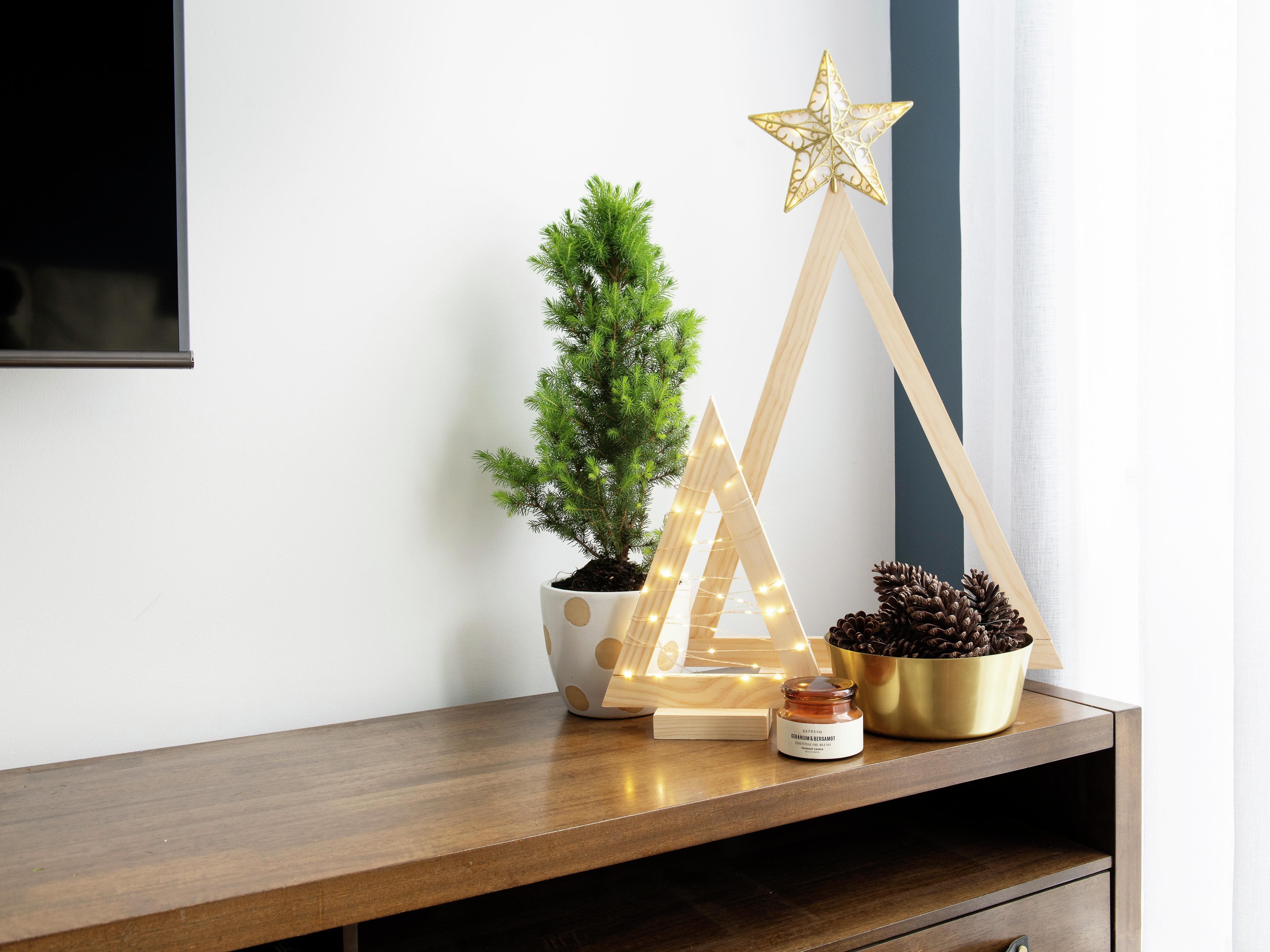 Easy DIY Wooden Christmas Trees - Angela Marie Made