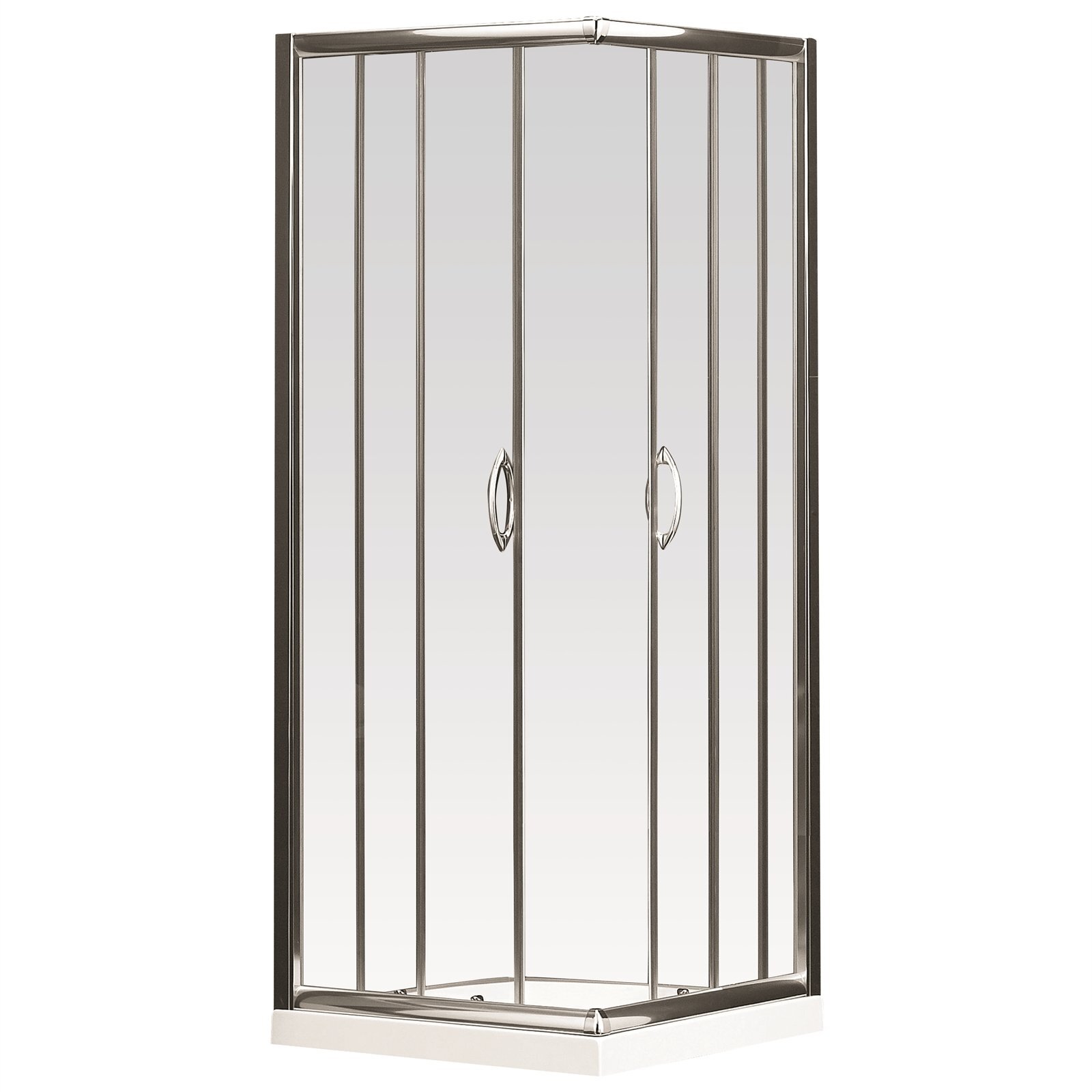 Rick McLean's Bathware 870 x 870mm Euro Corner Entry Shower Screen Bunnings Australia
