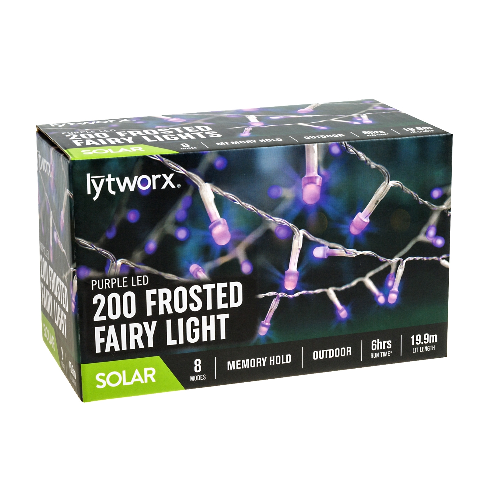Lytworx 200 Purple Frosted Solar Fairy Lights Bunnings Australia