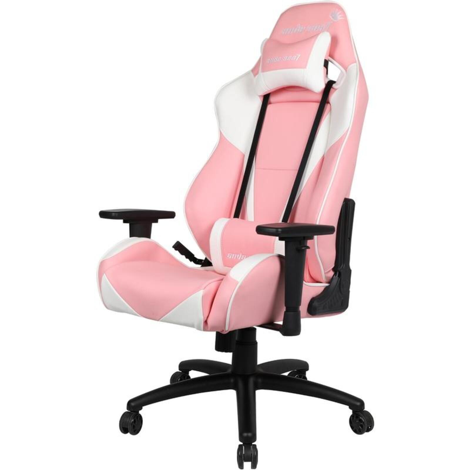 Anda Seat AD7-02 Pink & White Gaming Chair - Bunnings Australia