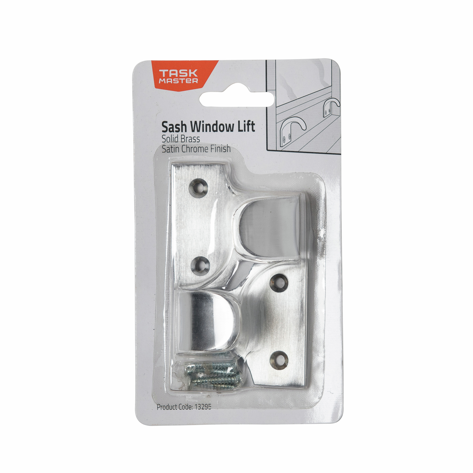 Taskmaster 42 x 30mm Satin Chrome Sash Lift 2 Pack Bunnings Australia