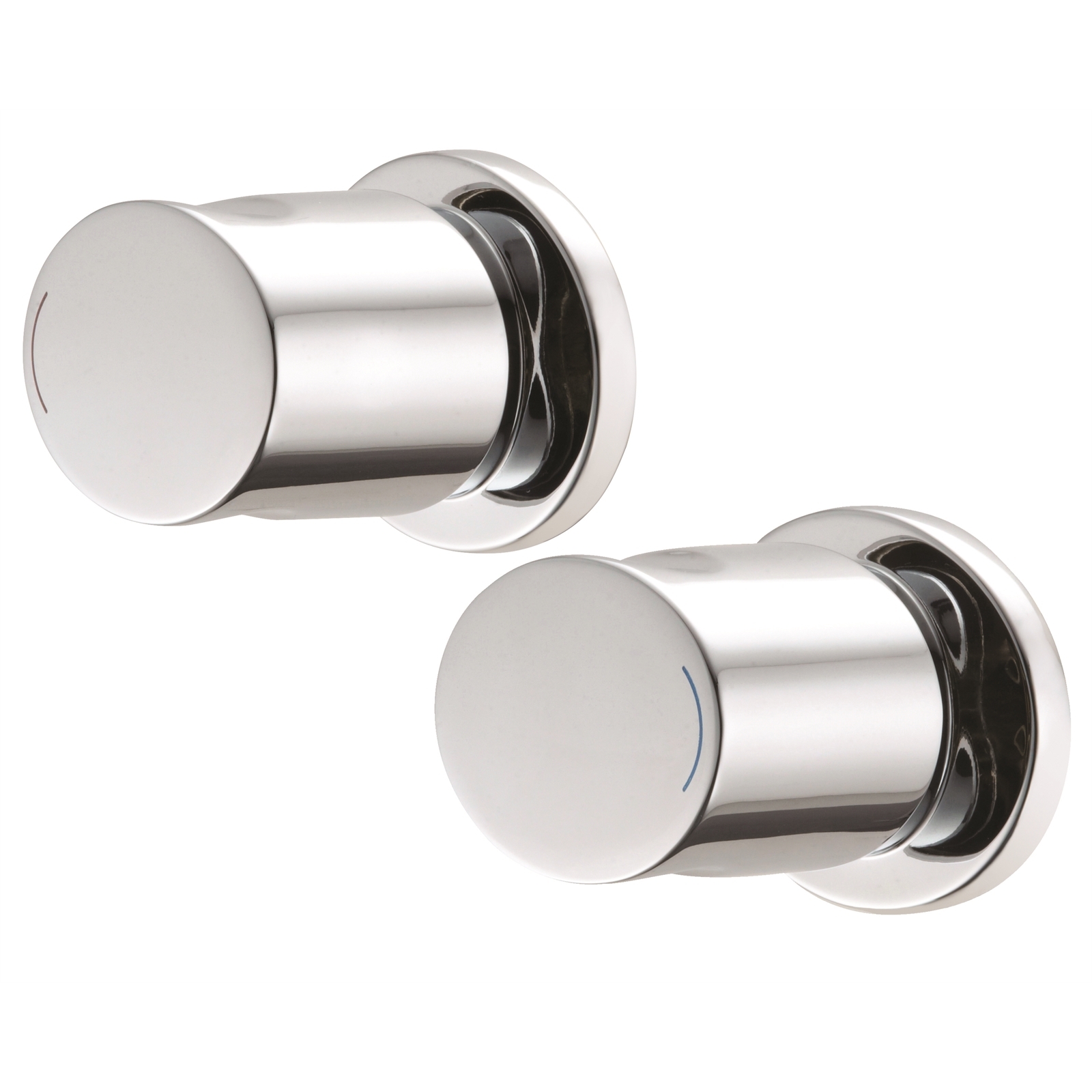 Methven Chrome Ovalo Top Wall Assembly - Pair - Bunnings Australia