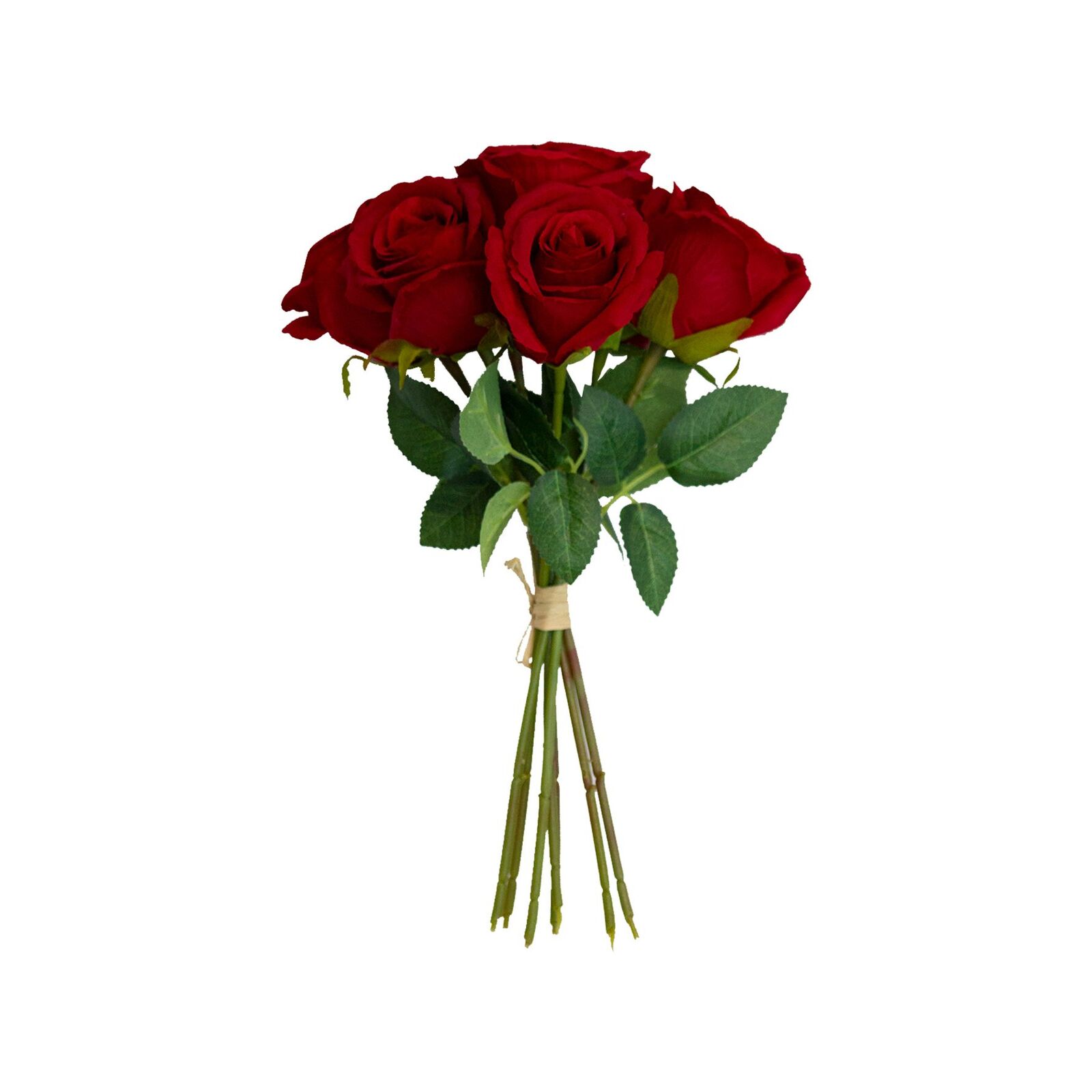 30cm Red Rose Artificial Flower Posy Bunnings Australia