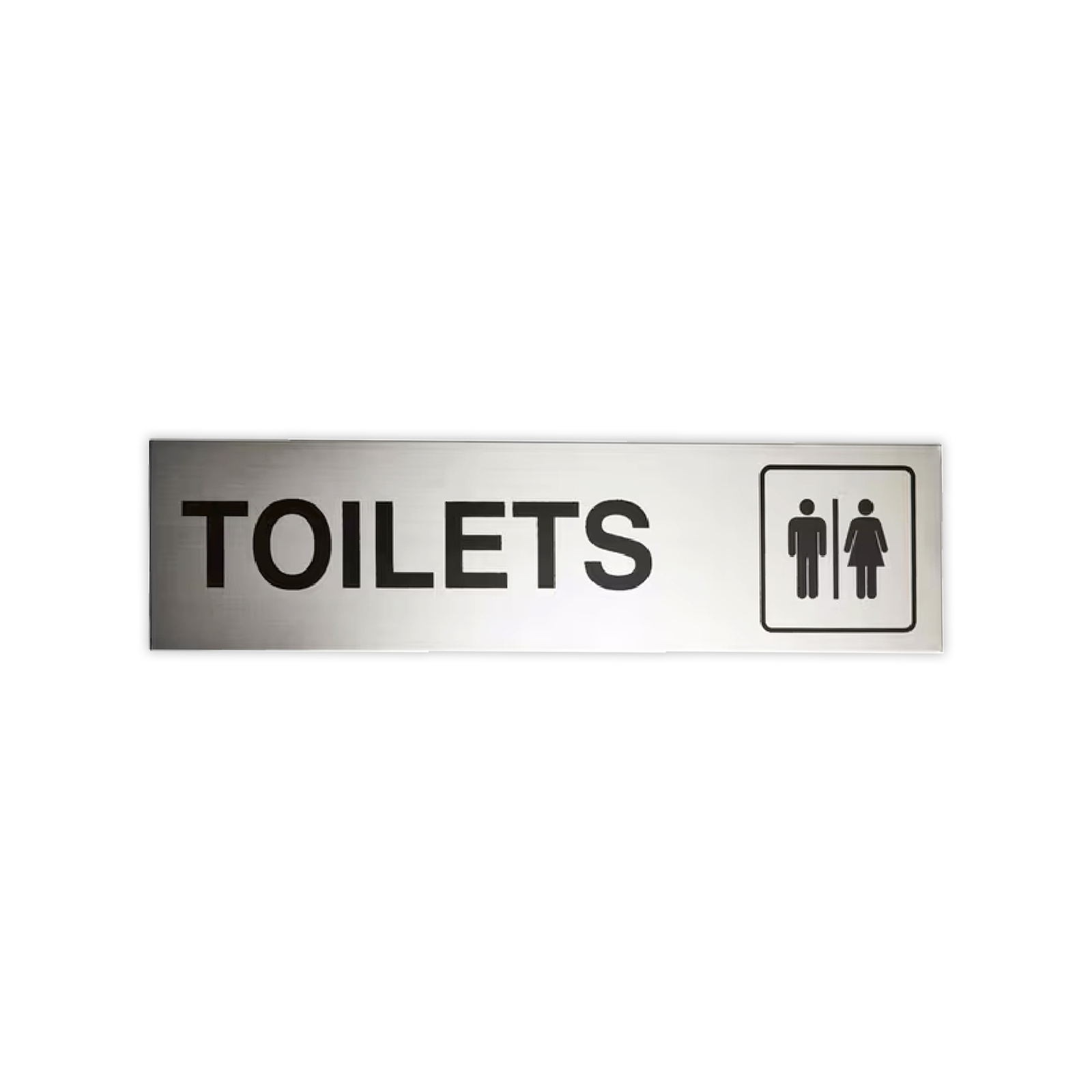 Sandleford 200 x 50mm Stainless Steel Toilet Sign - Bunnings Australia