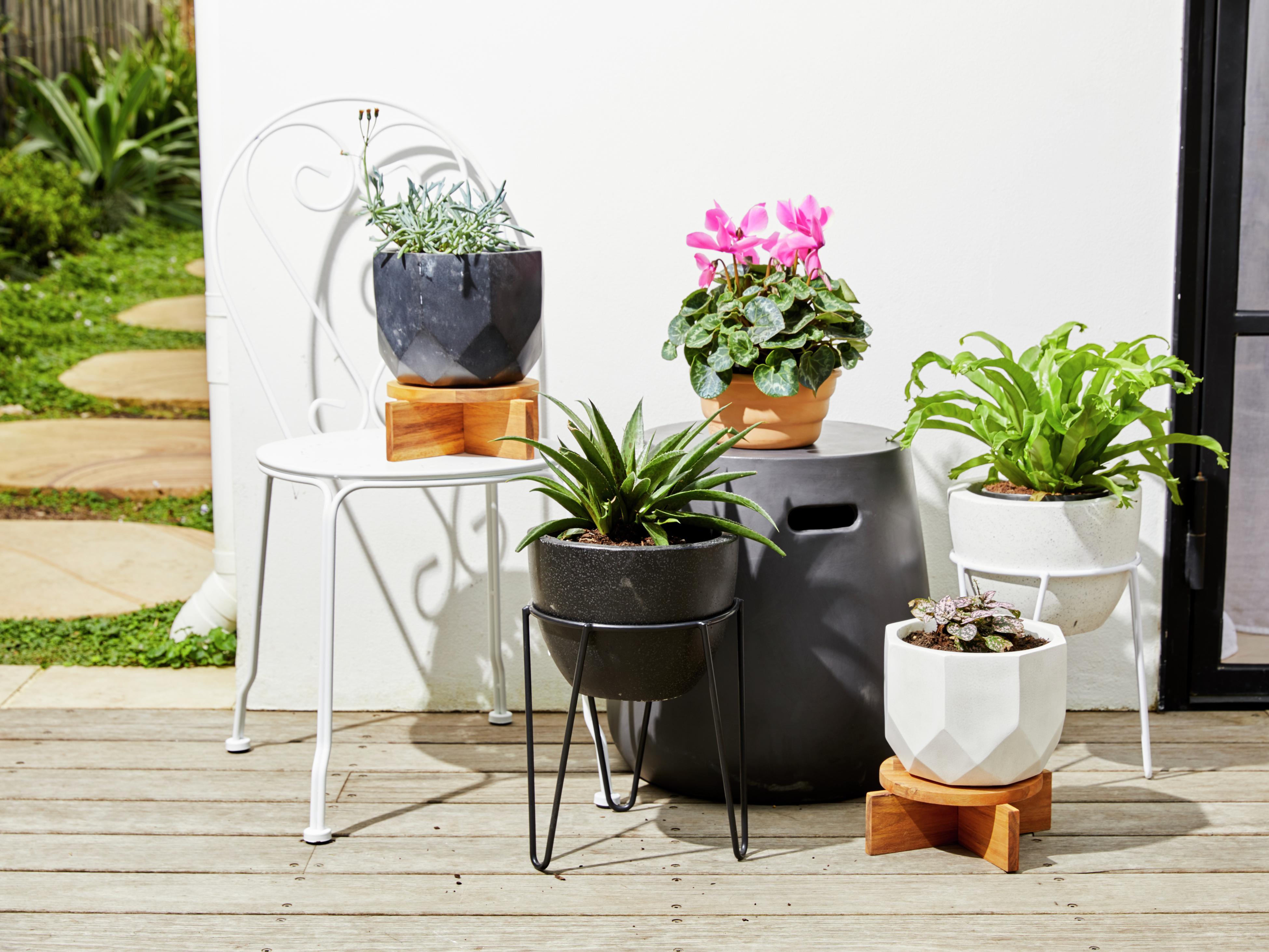 Timber planter deals bench kmart