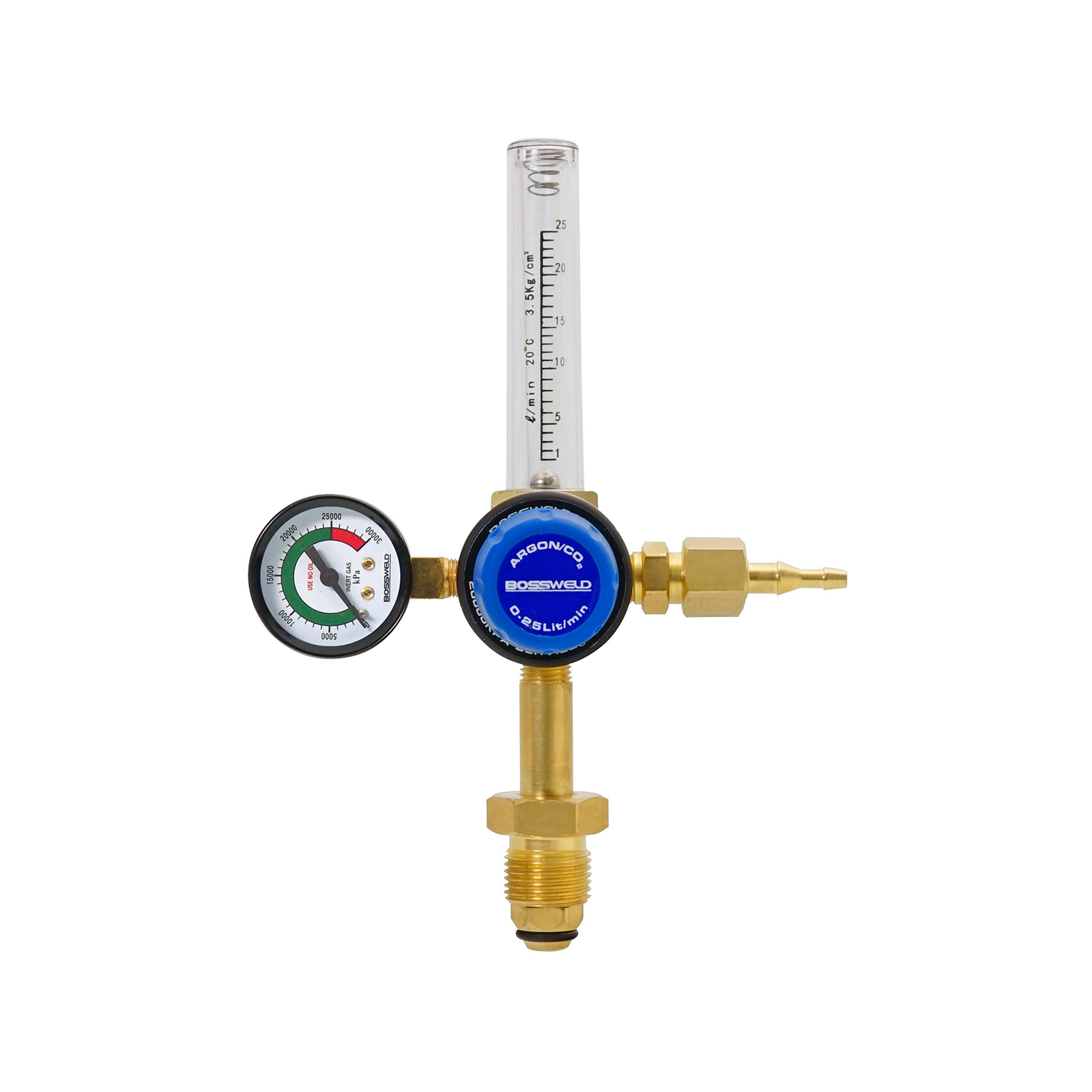 Bossweld Argon Vertical Entry Regulator With Flowmeter Bunnings Australia