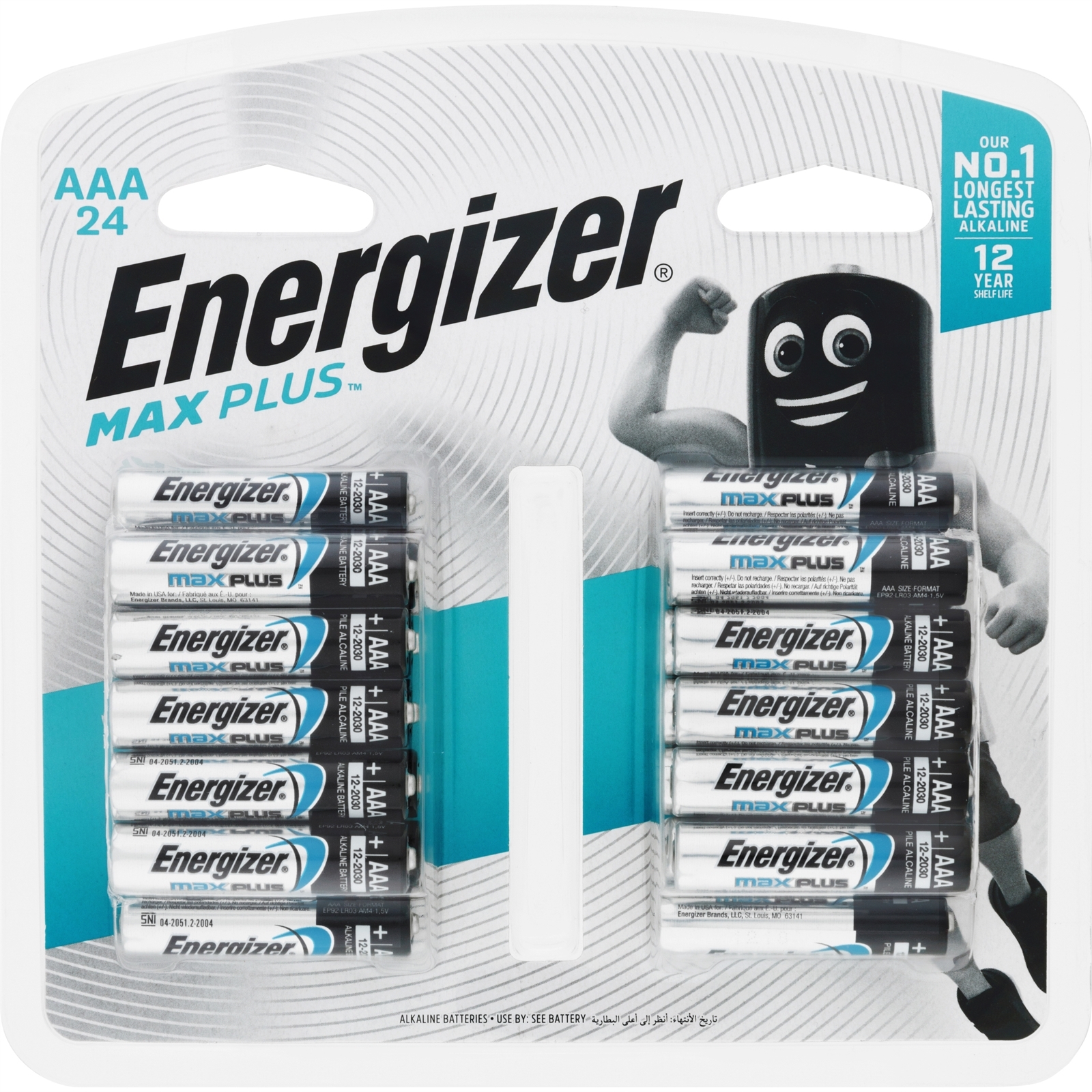 Energizer Max Plus AAA Batteries - 24 Pack - Bunnings Australia