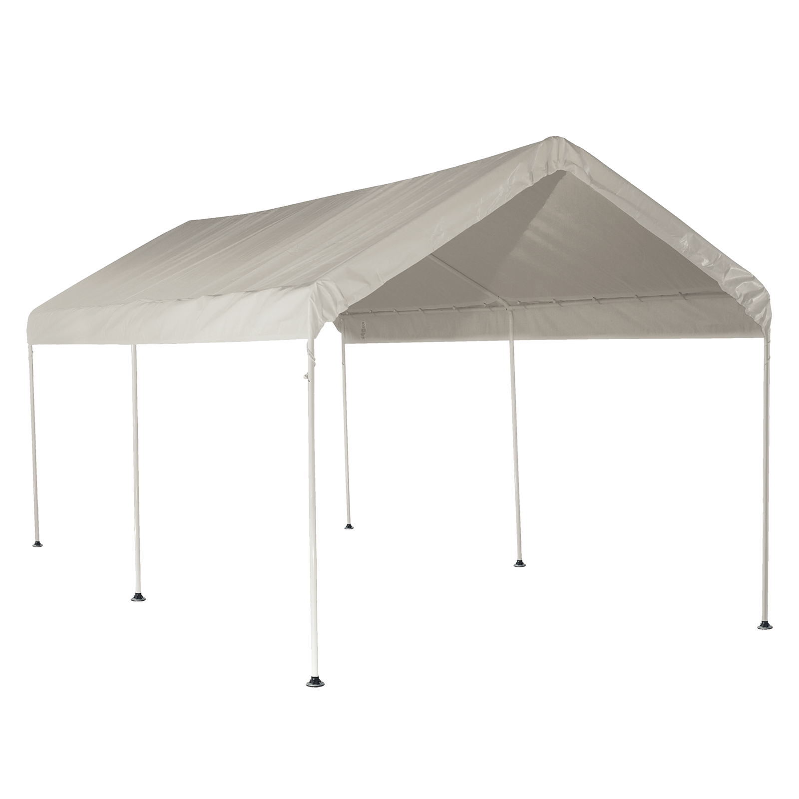 Shelter Logic 3 X 6.1m White Portable Carport With Six Legs - Bunnings 