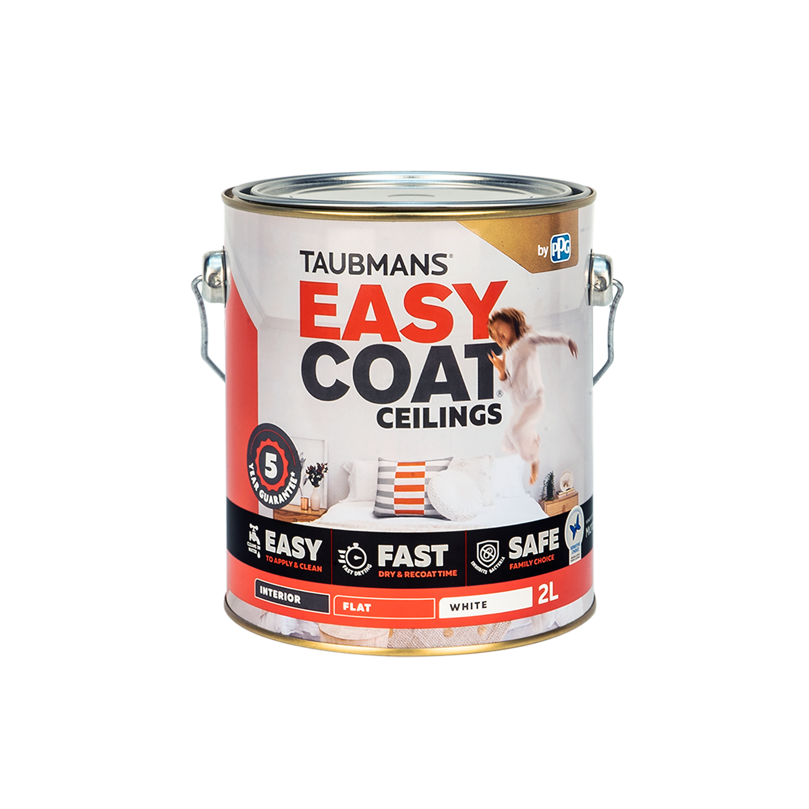 Taubmans 2L White Flat Easycoat Ceiling Paint Bunnings Australia