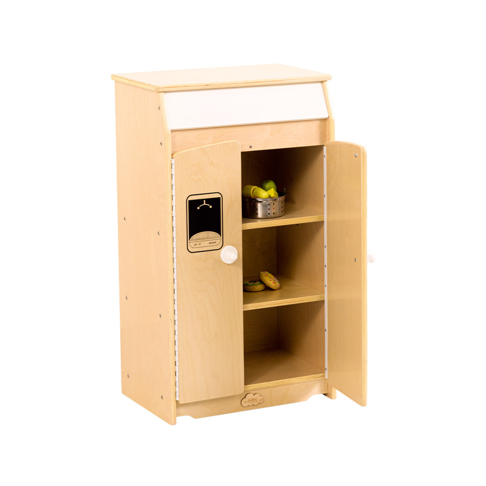 Jooyes Kids Wooden Play Kitchen Refrigerator H83cm Bunnings Australia