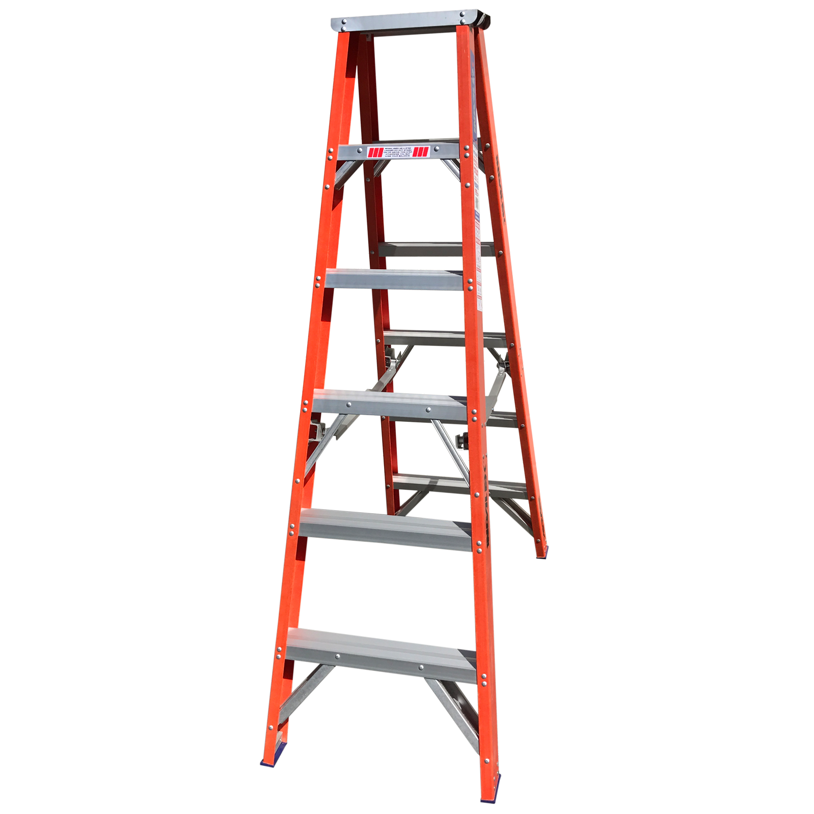 Indalex 1.8m Pro Series Fibreglass Double Sided Step Ladder - Bunnings ...