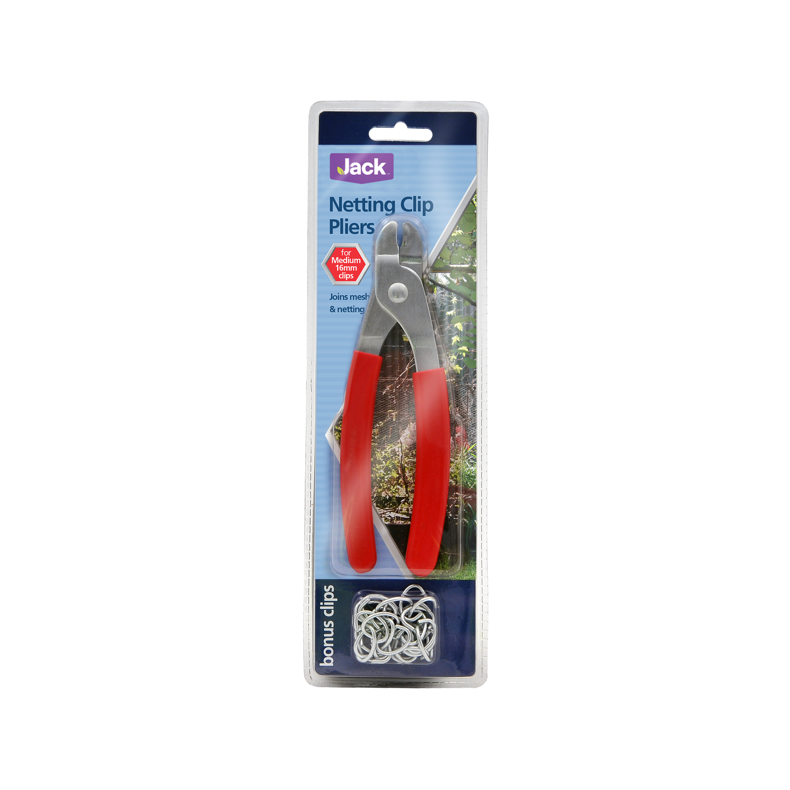 Jack Red Netting Clip Pliers with Bonus Clips Bunnings New Zealand