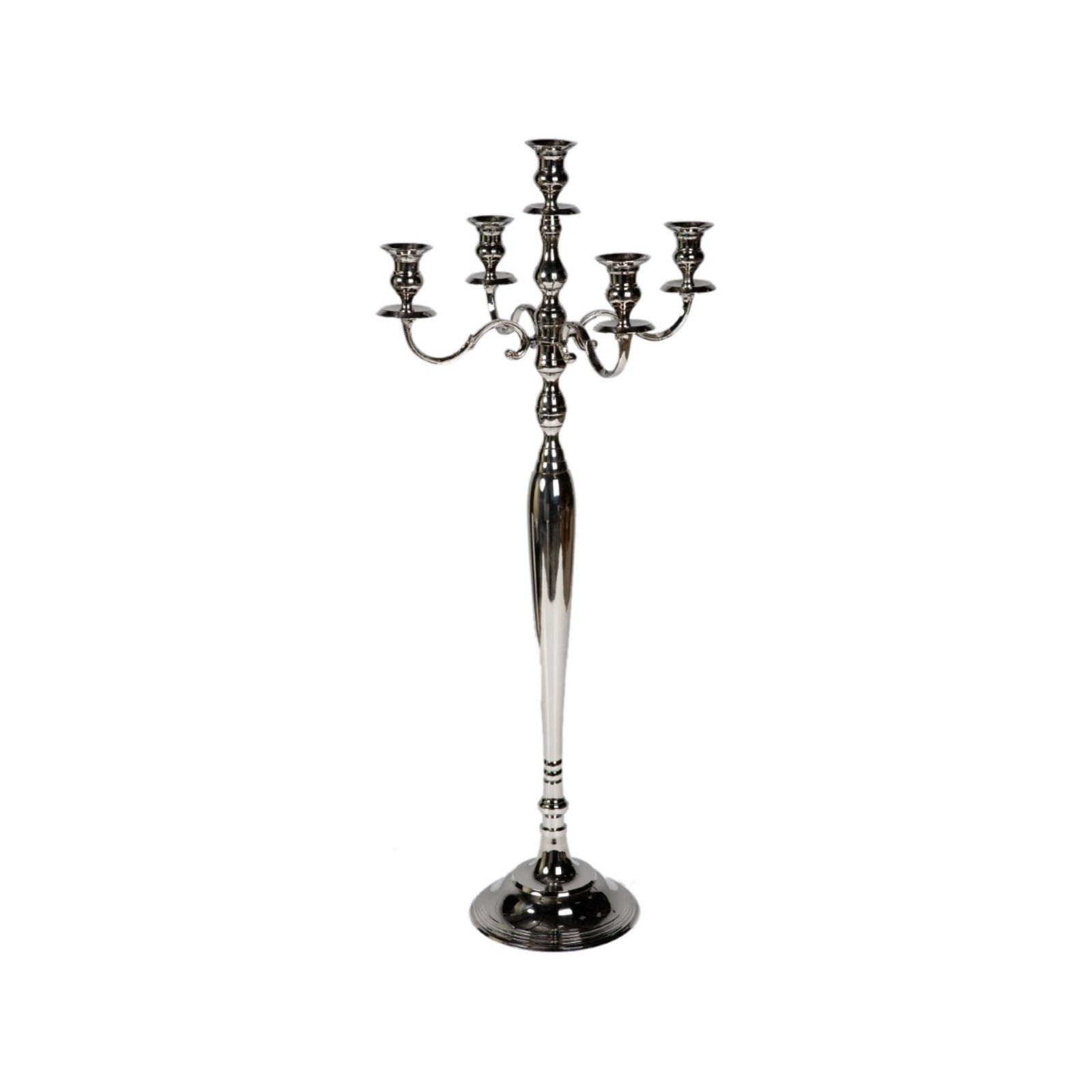 SSH COLLECTION Elizabeth 80cm Tall 5 Candle Candelabra Brass with