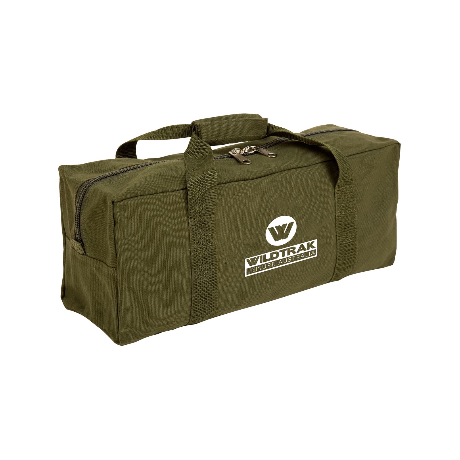 Wildtrak 80x35cm Canvas Duffle Bag Storage Large Green Bunnings