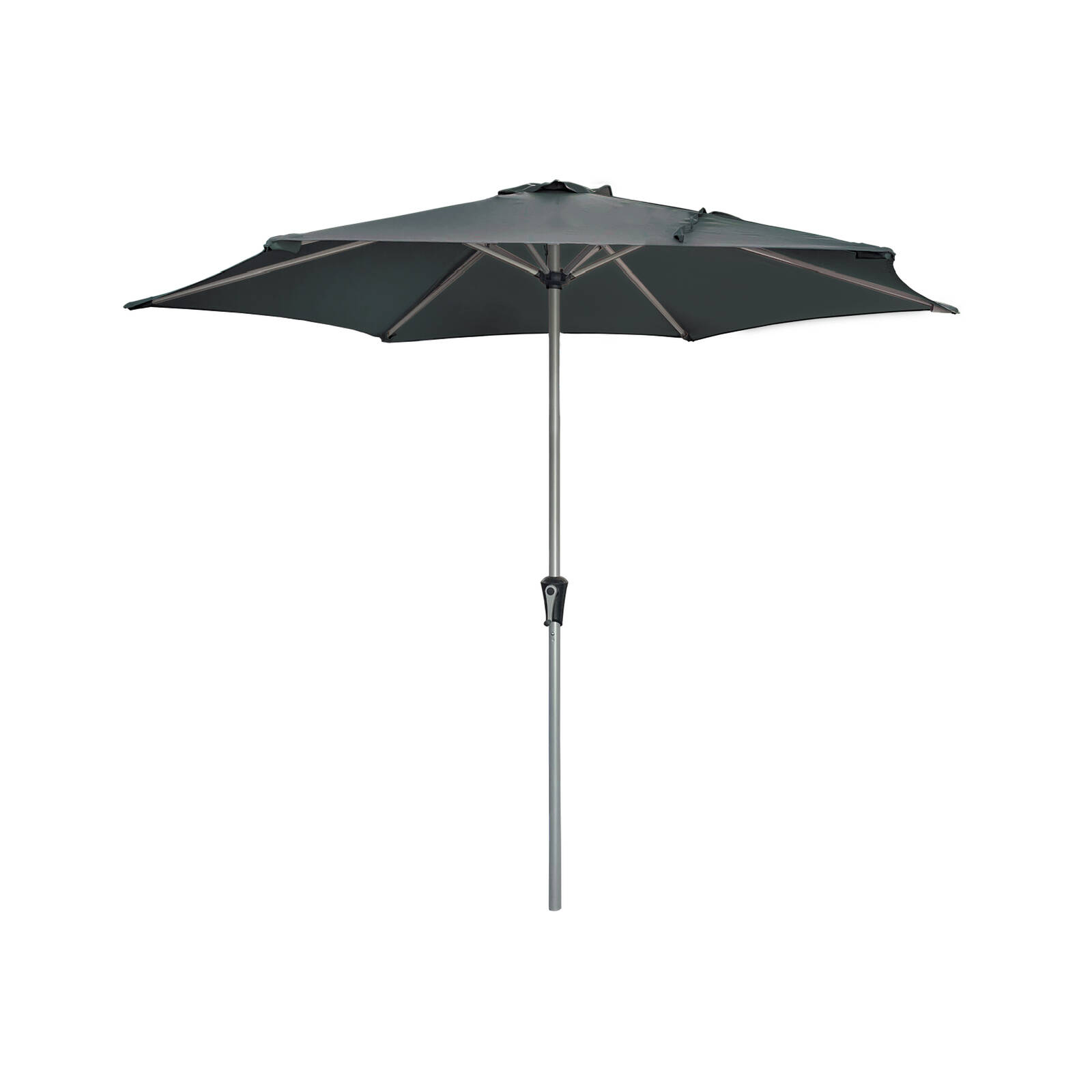 Marquee 2.7m Monaco Round Charcoal Market Umbrella - Bunnings Australia