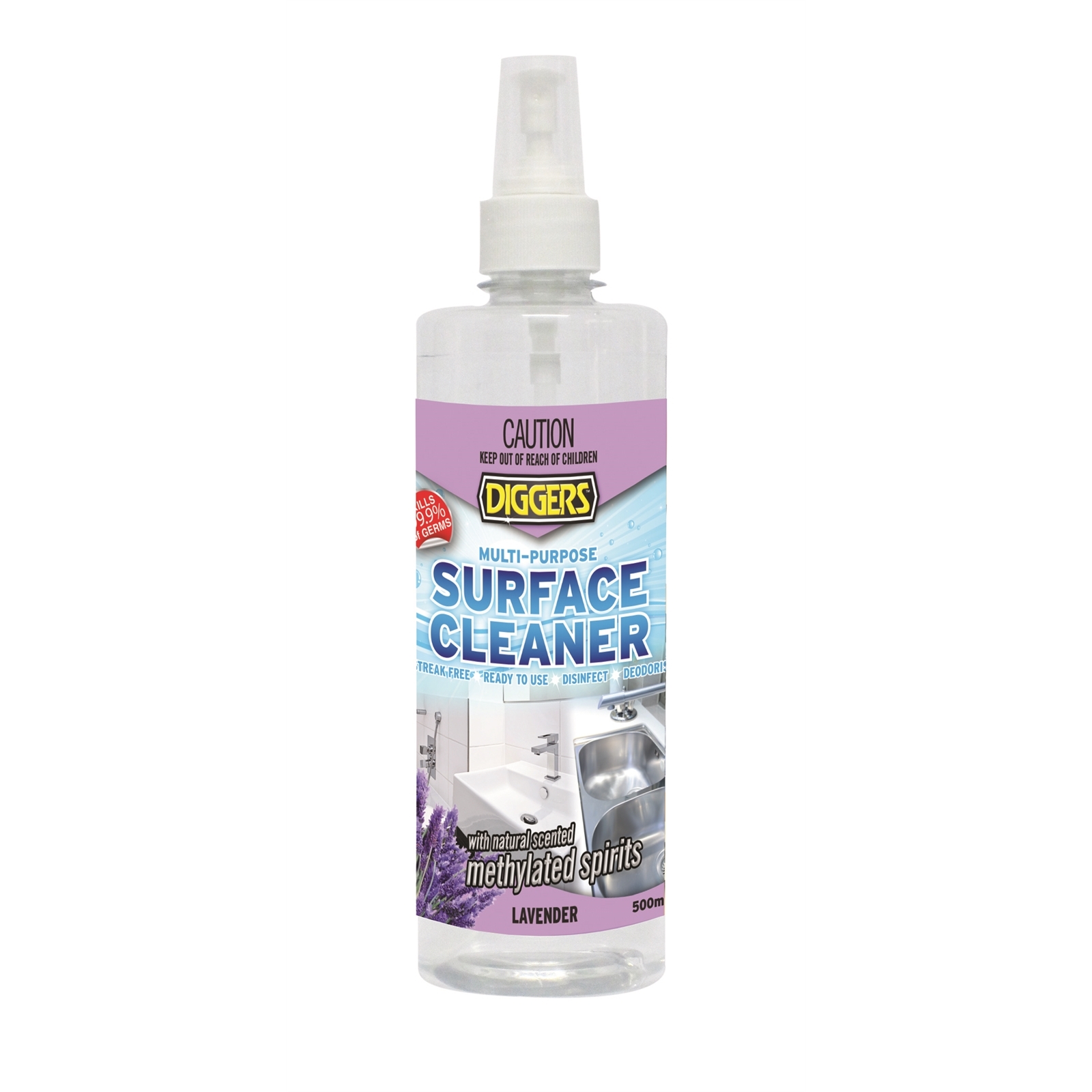 Diggers 500ml Lavender MultiPurpose Surface Cleaner Bunnings Australia