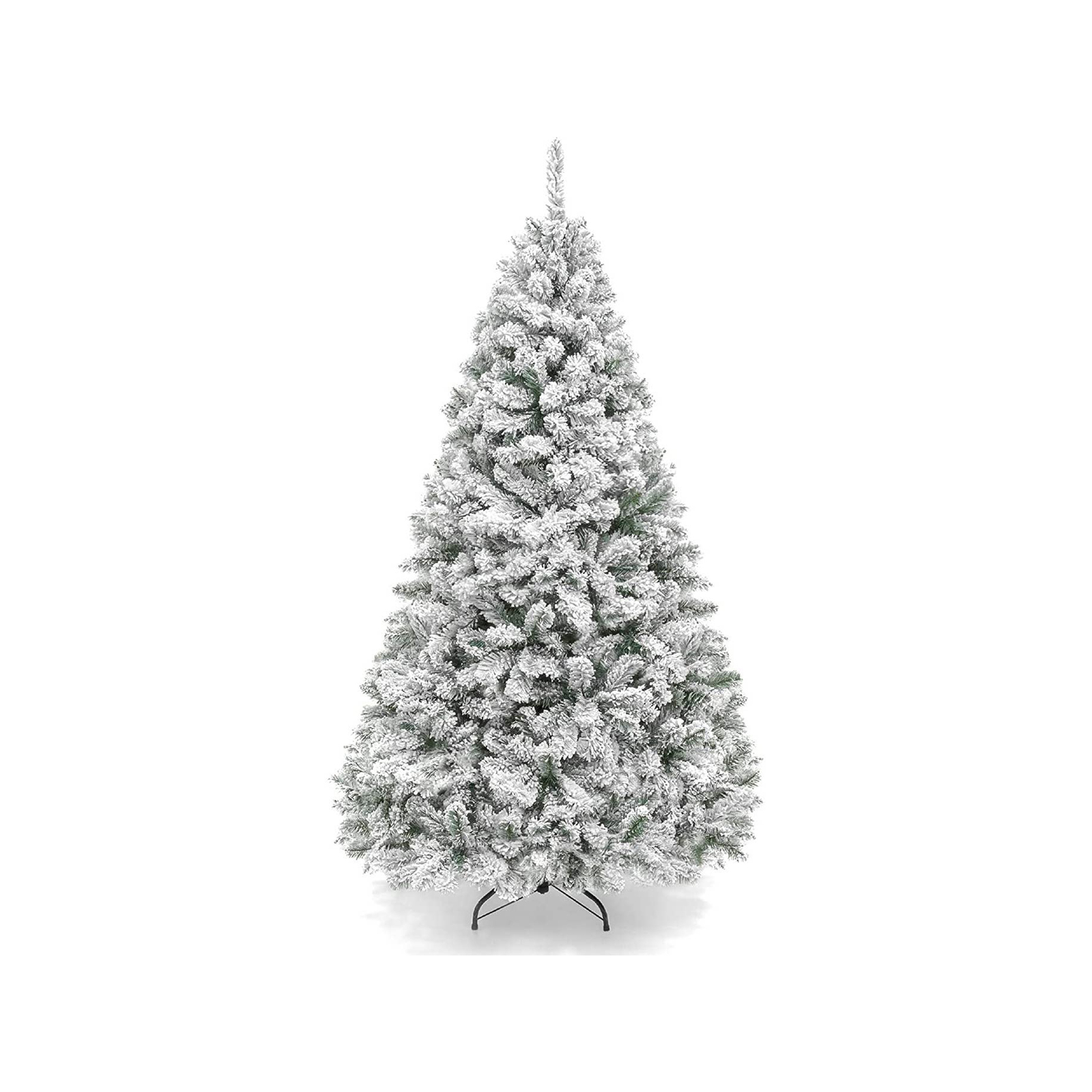 Festiva Christmas Tree 1.95m Xmas Decorations White Snowy Flocked ...