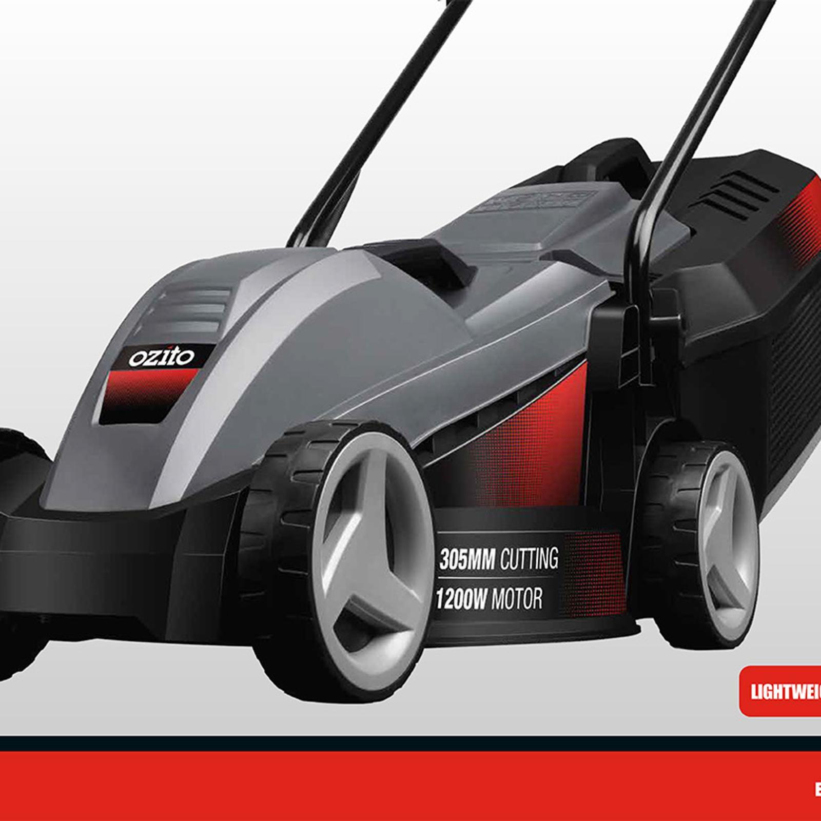 Ozito 1200W 305mm Corded Lawn Mower Bunnings Australia