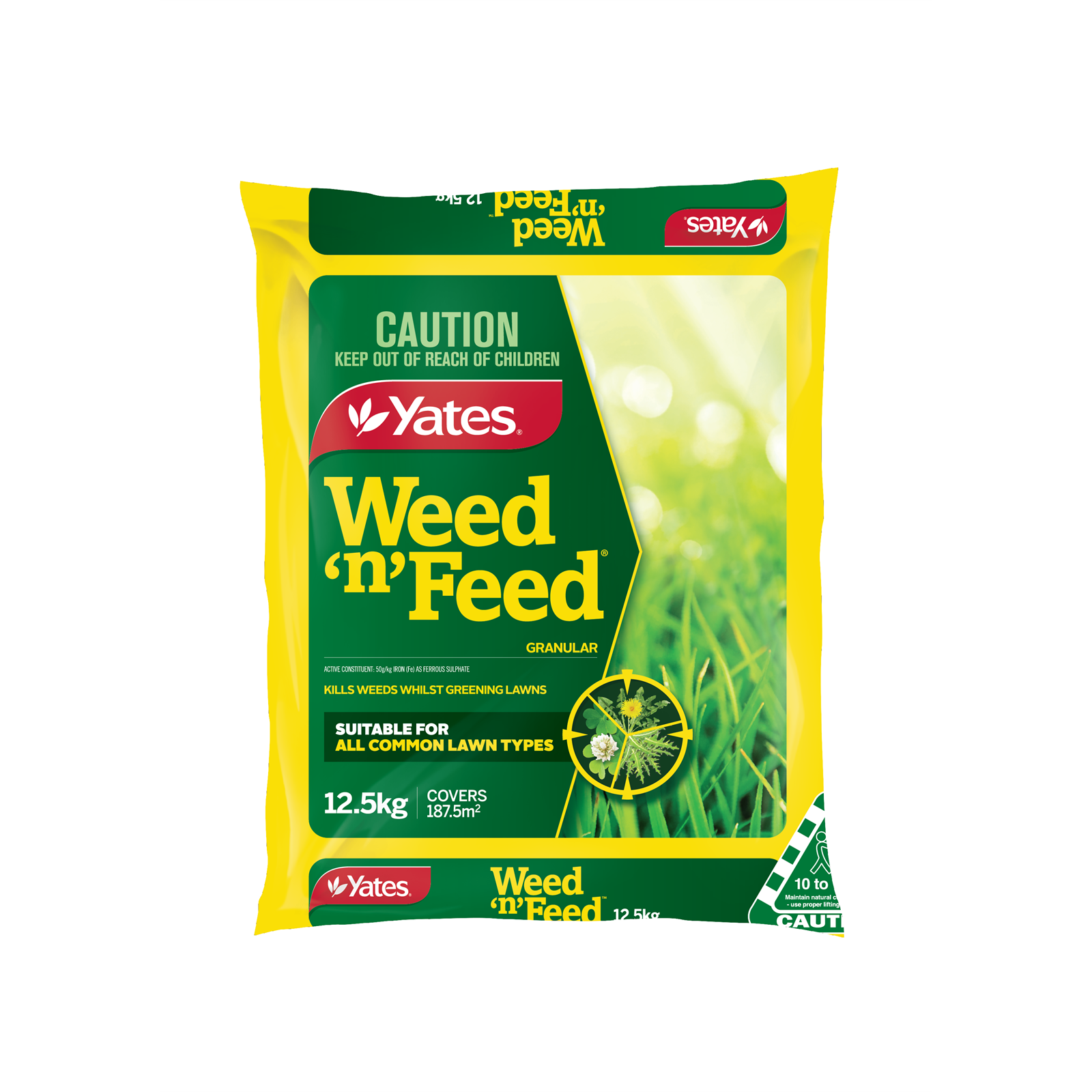 Yates 12.5kg Weed 'N' Feed Granular Lawn Weed Killer Bunnings Australia