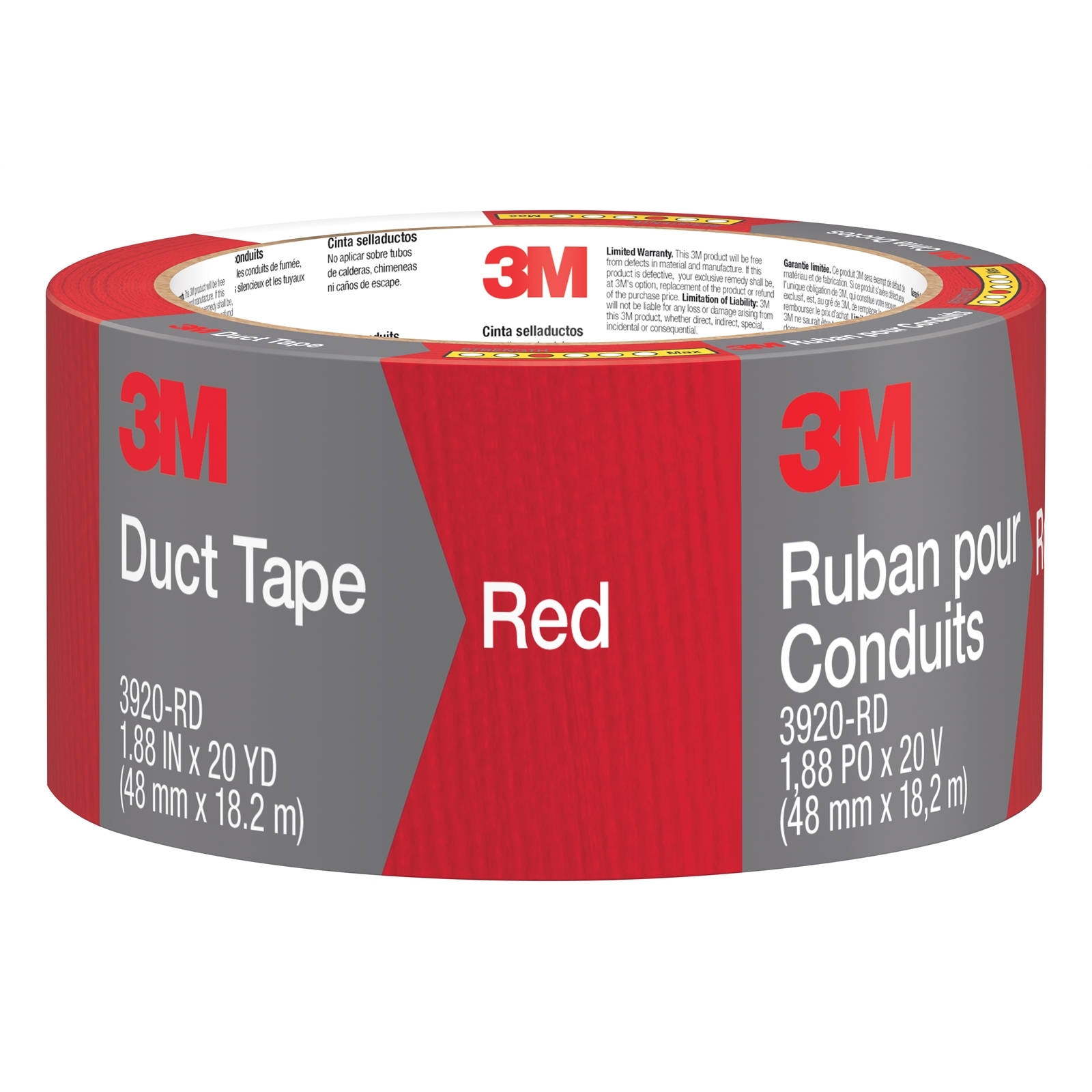 3M 48mm X 18.2m Red Duct Tape - Bunnings Australia