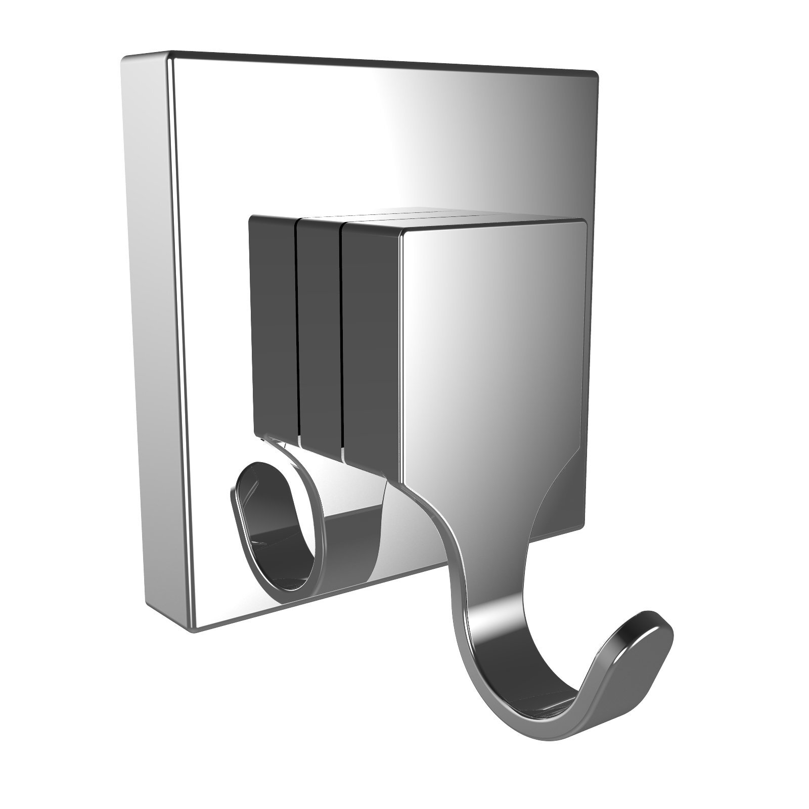 Fusionloc 13kg Single Hook Chrome Suction Bathroom Accessory