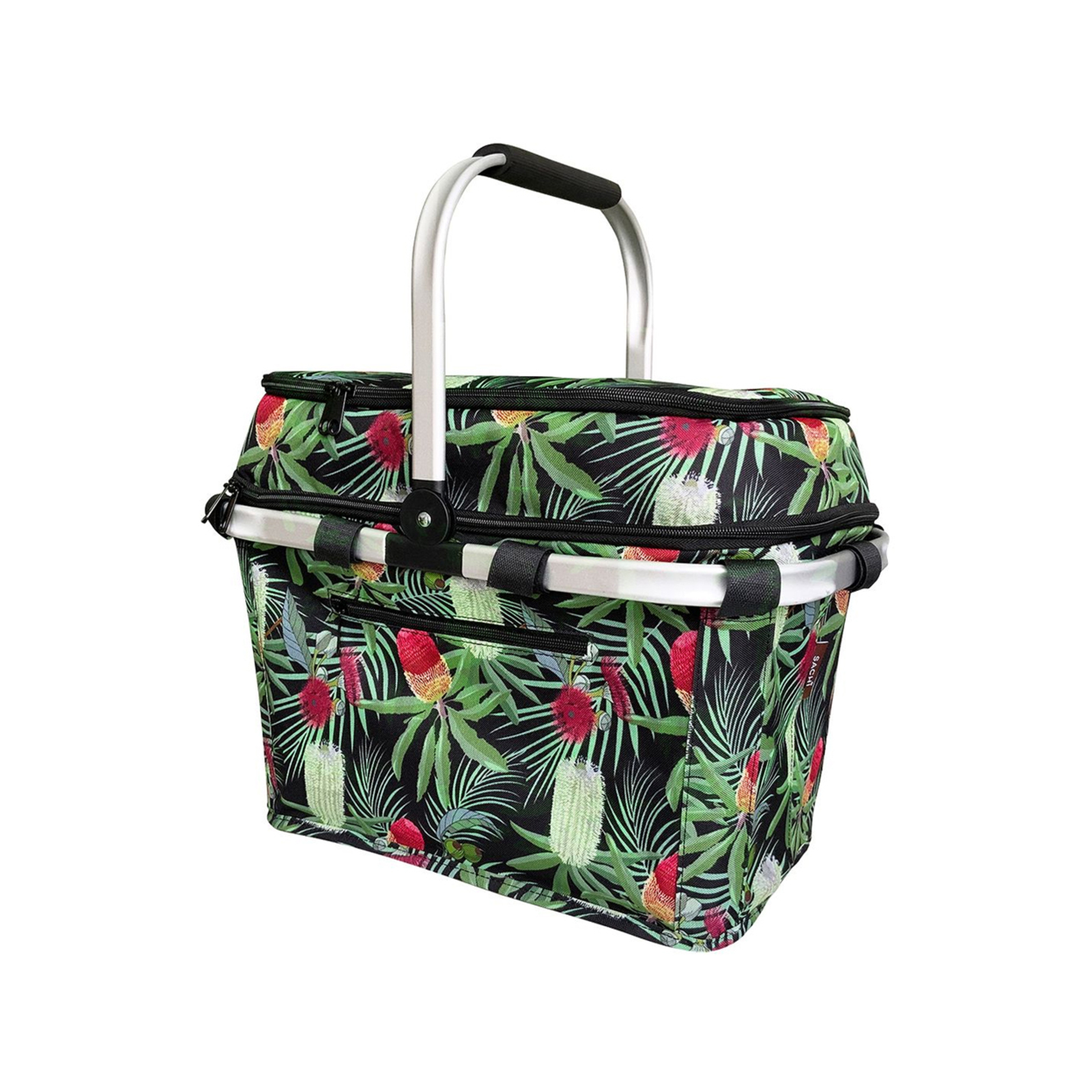 Sachi 4-Person Insulated 47cm Picnic Basket - Banksia - Bunnings Australia