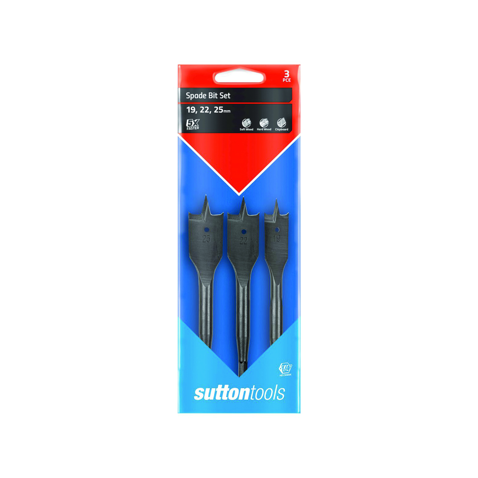 Sutton Tools 3 Piece Spade Bit Set Bunnings New Zealand