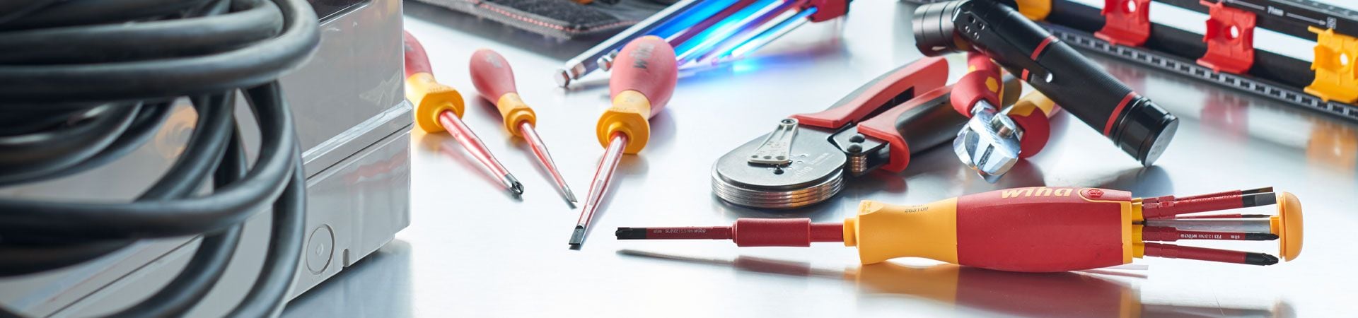 Various Wiha screwdrivers and pliers
