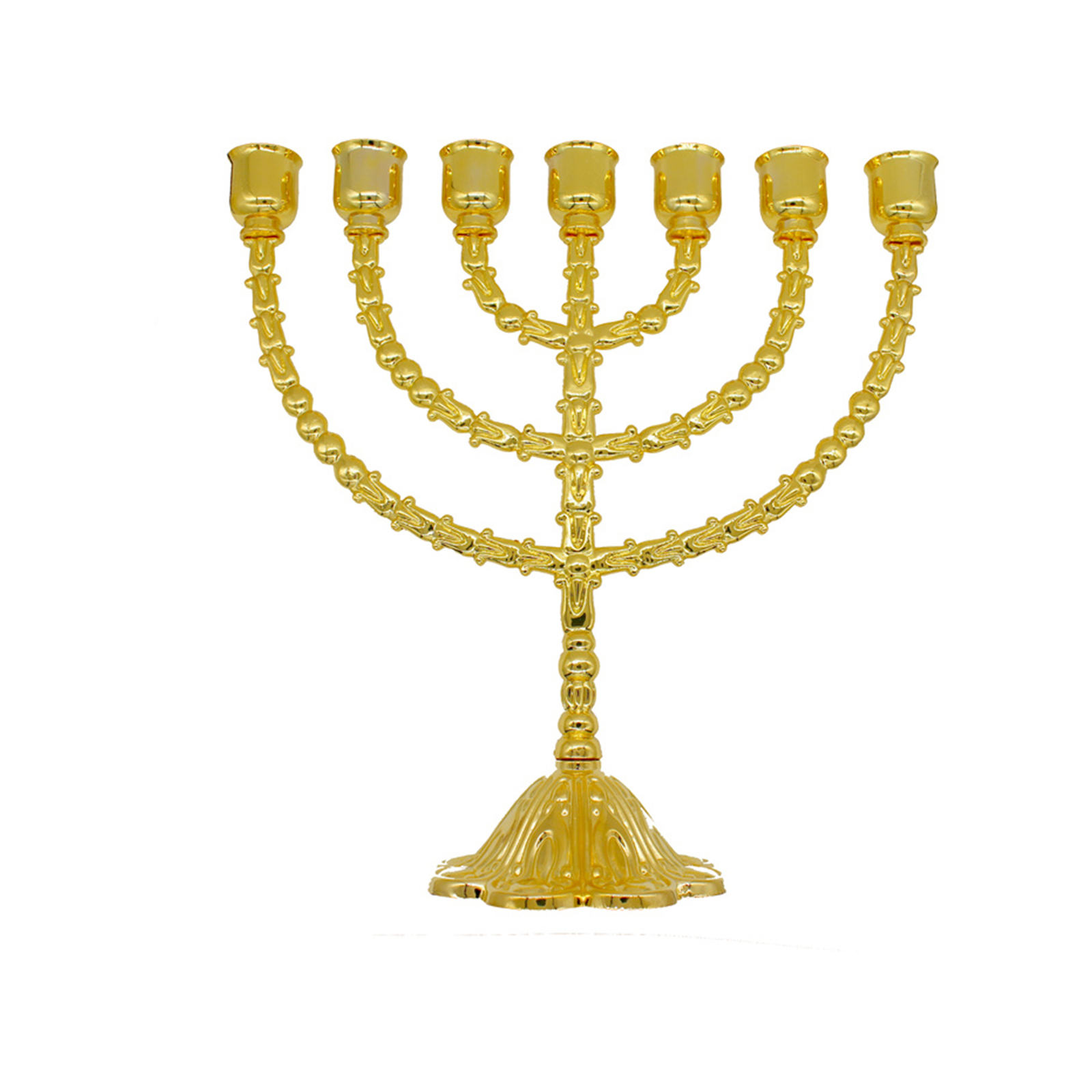 Menorah Golden Metal 7 Branch 33cm tall Bunnings Australia
