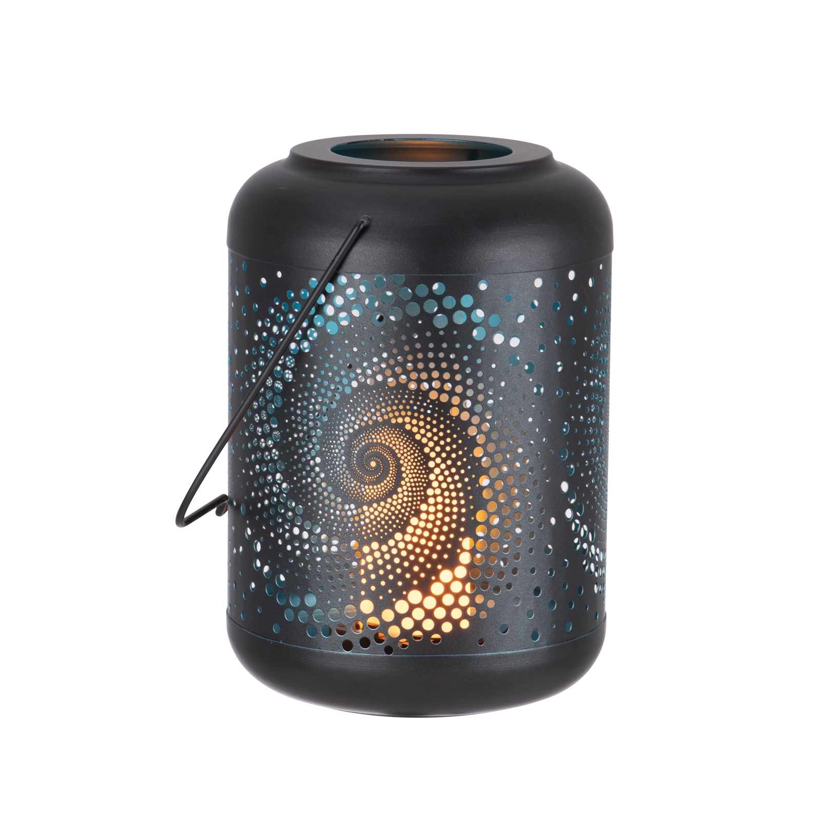 Arlec 23cm LED Swirl Flame Effect Solar Lantern Bunnings Australia