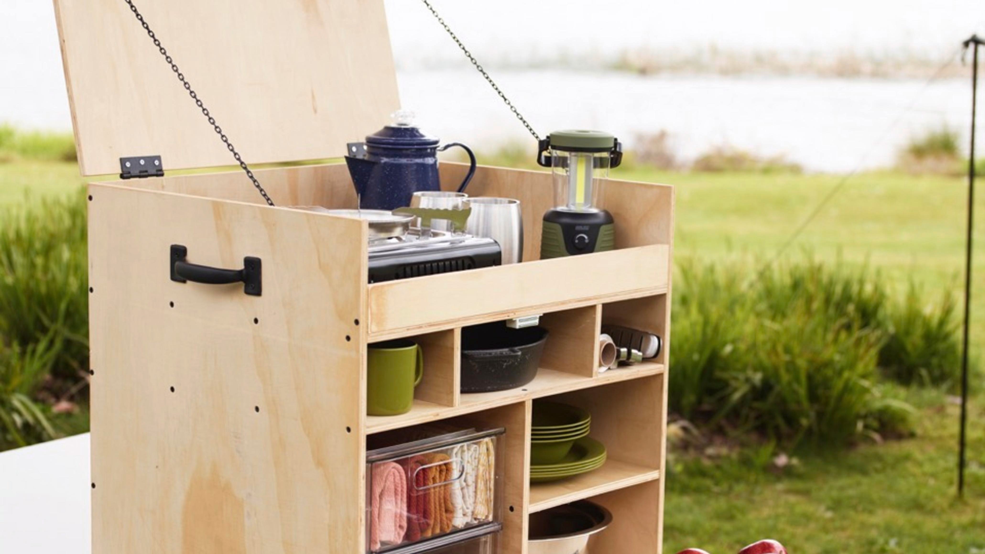 DIY Tiny Kitchen  The perfect for DIY Kitchen for Camping 