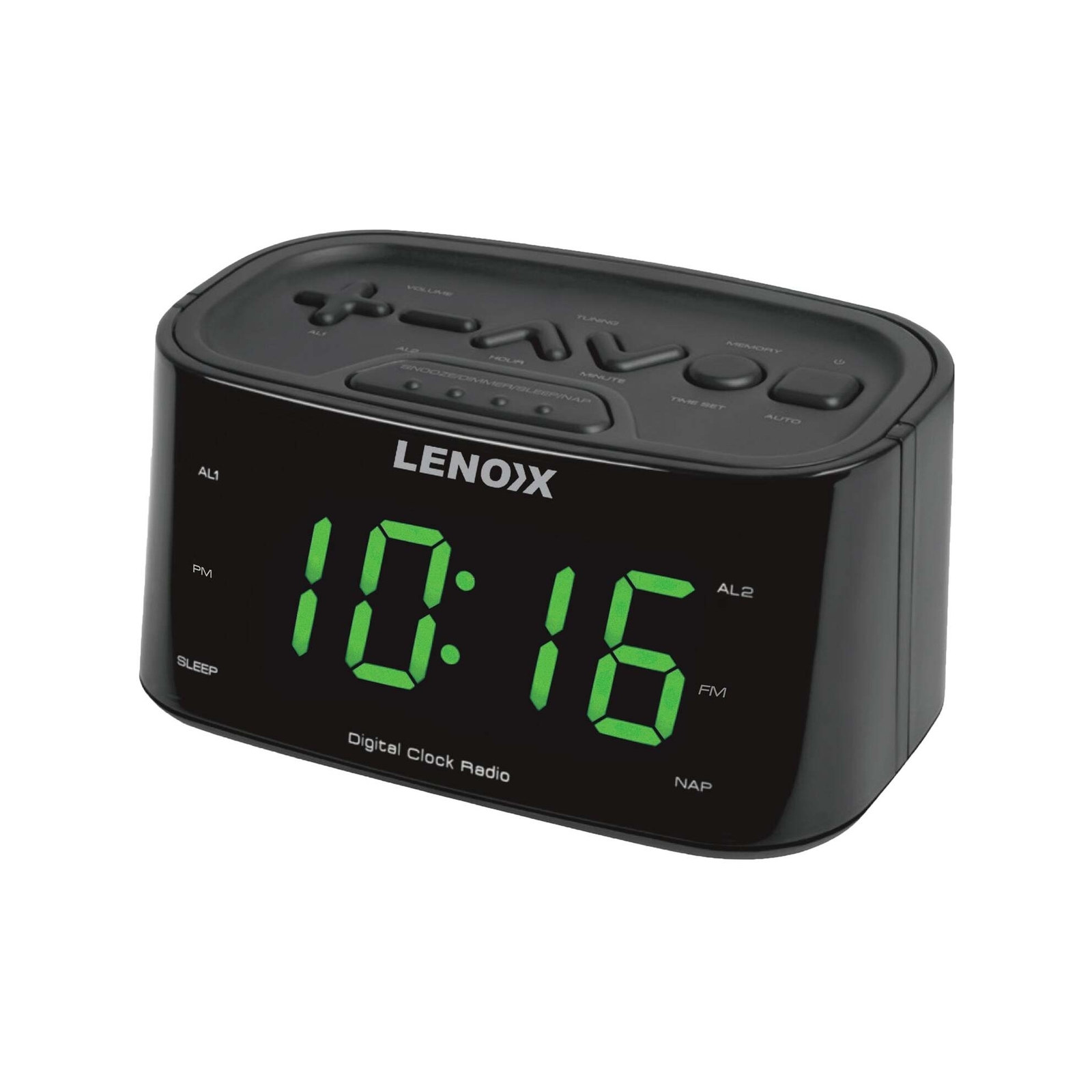 Lenoxx Smartphonecharging Alarm Clock & Fm Radio (black) W/ Usb Port Bunnings Australia