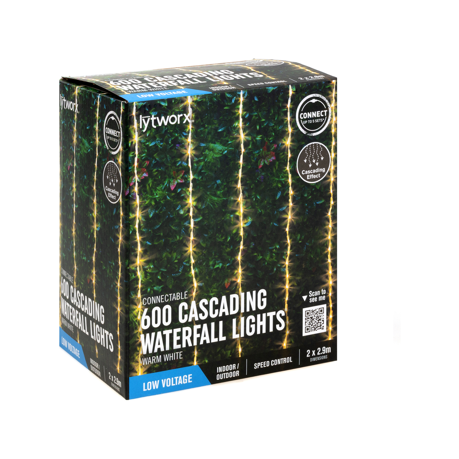 Lytworx 2 x 2.9m Cascading Waterfall Lights Bunnings Australia