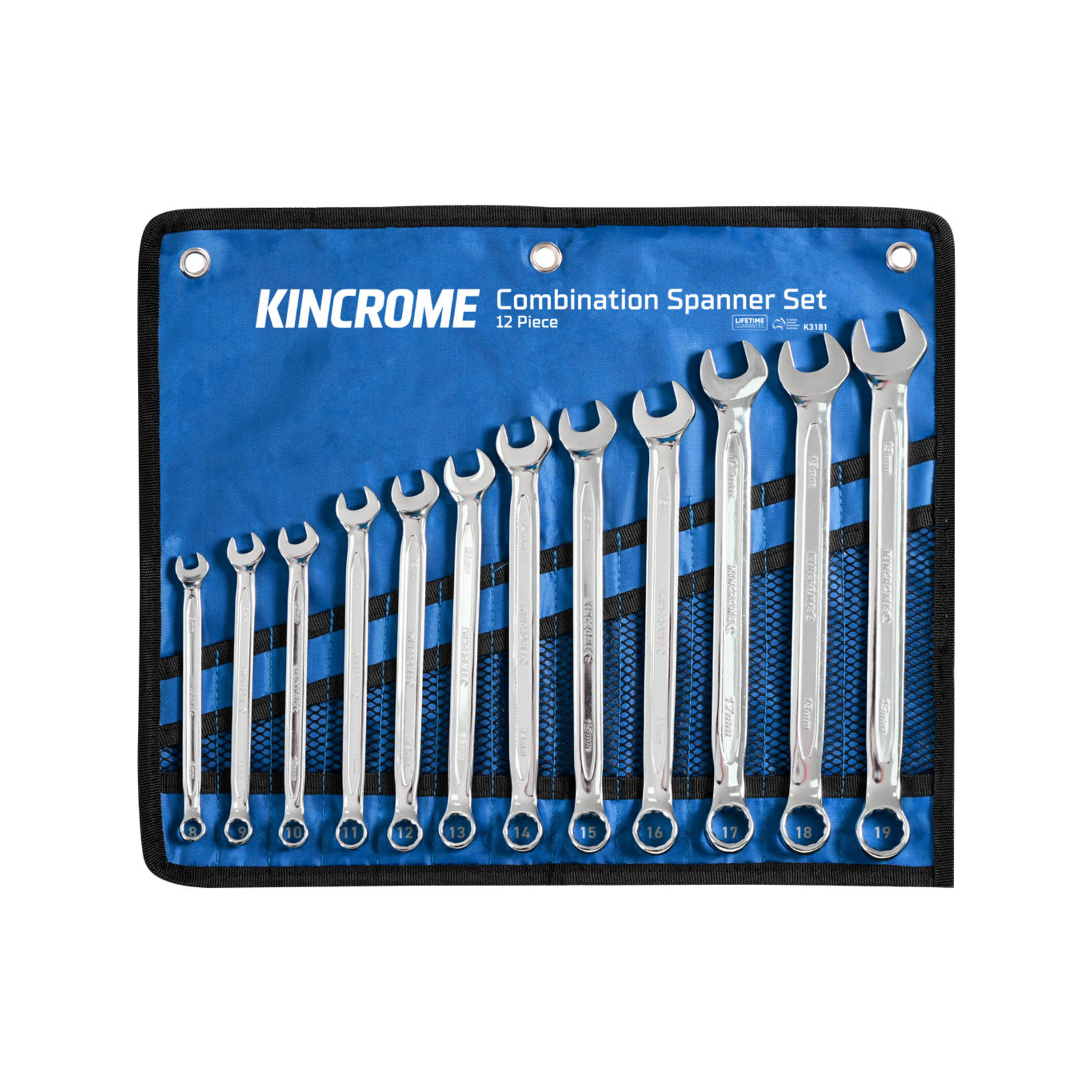 Kincrome 12 Piece Metric Combination Spanner Set Bunnings Australia