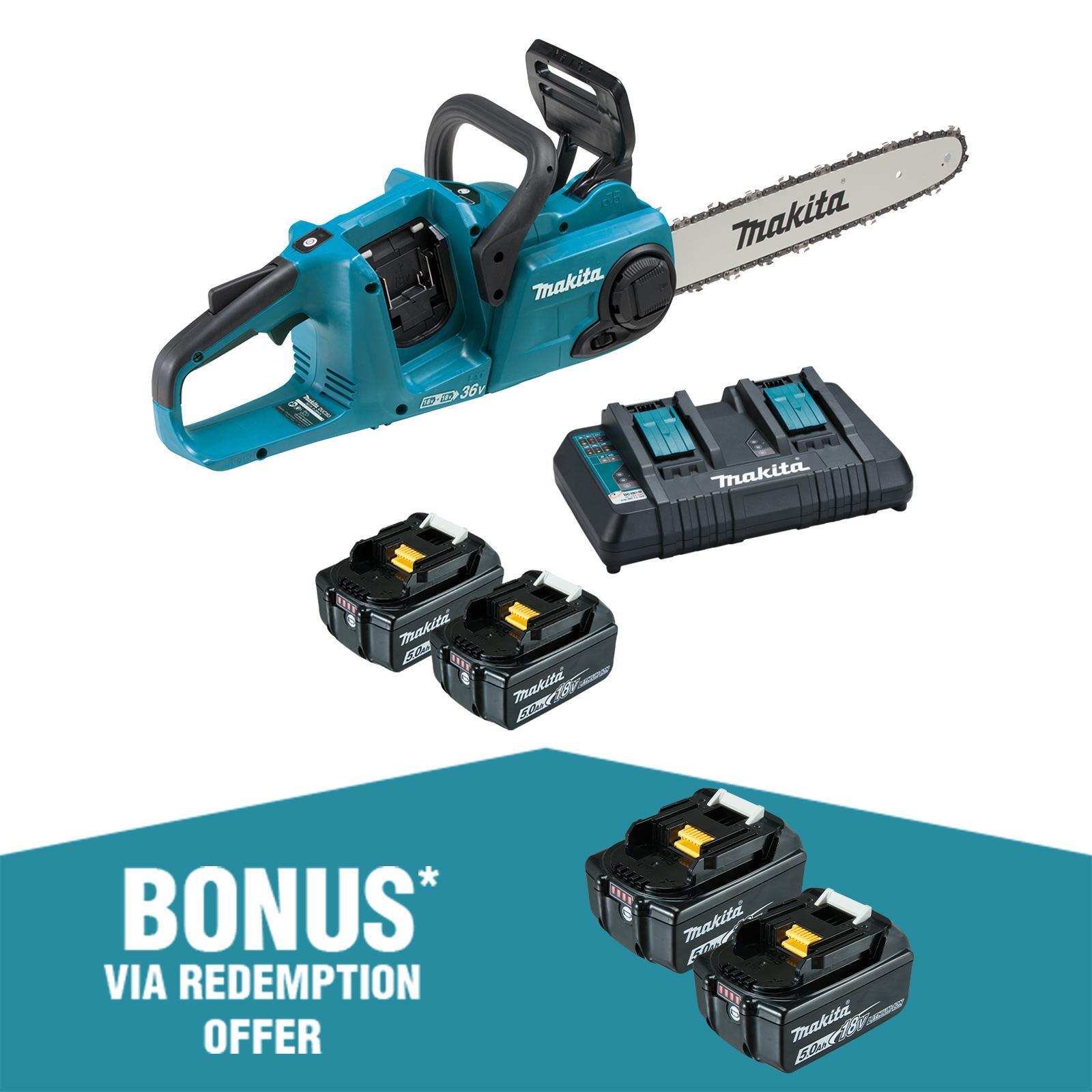 Makita 18Vx2 350mm Brushless Chainsaw Kit Bunnings Australia