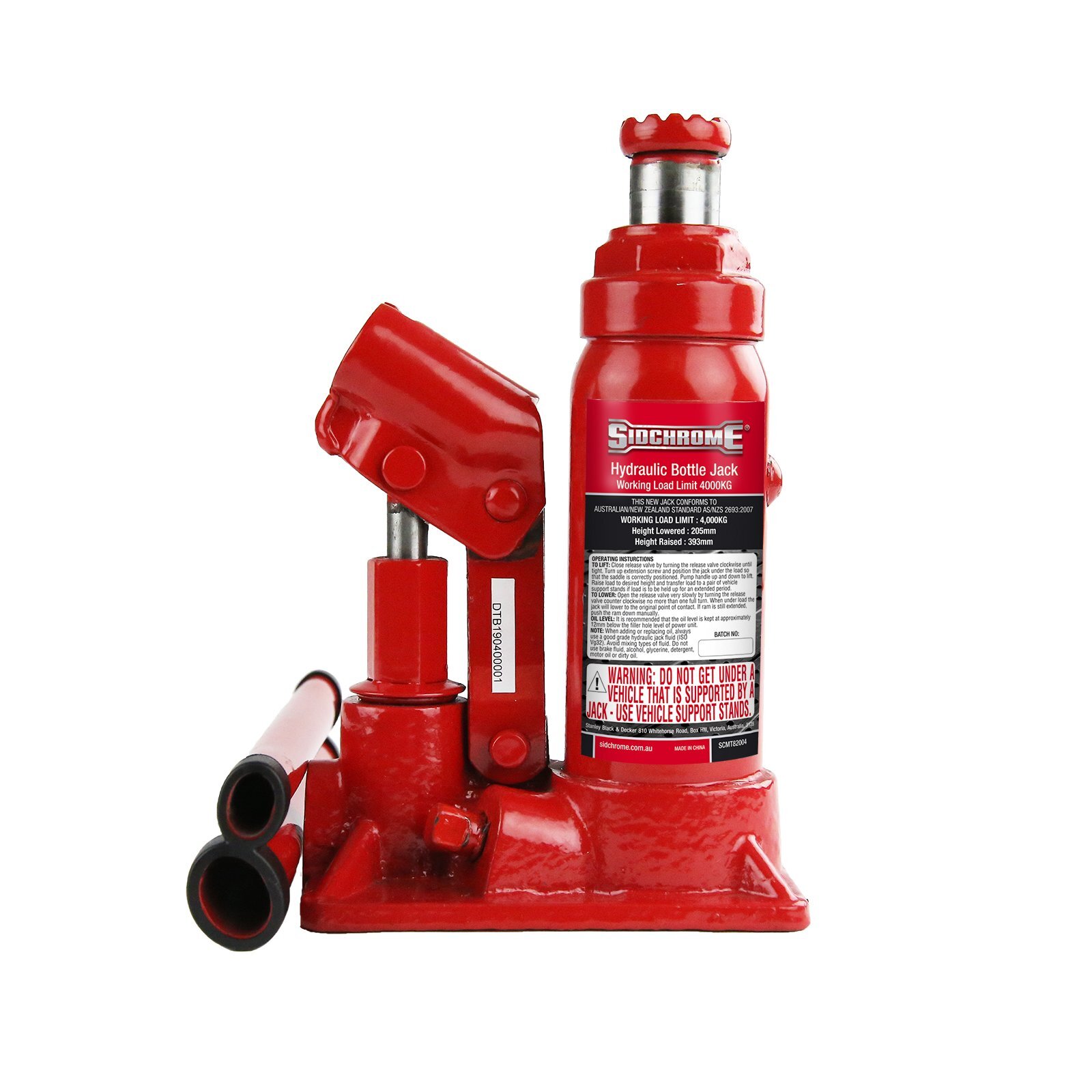 Sidchrome 4000kg Hydraulic Bottle Jack Bunnings Australia