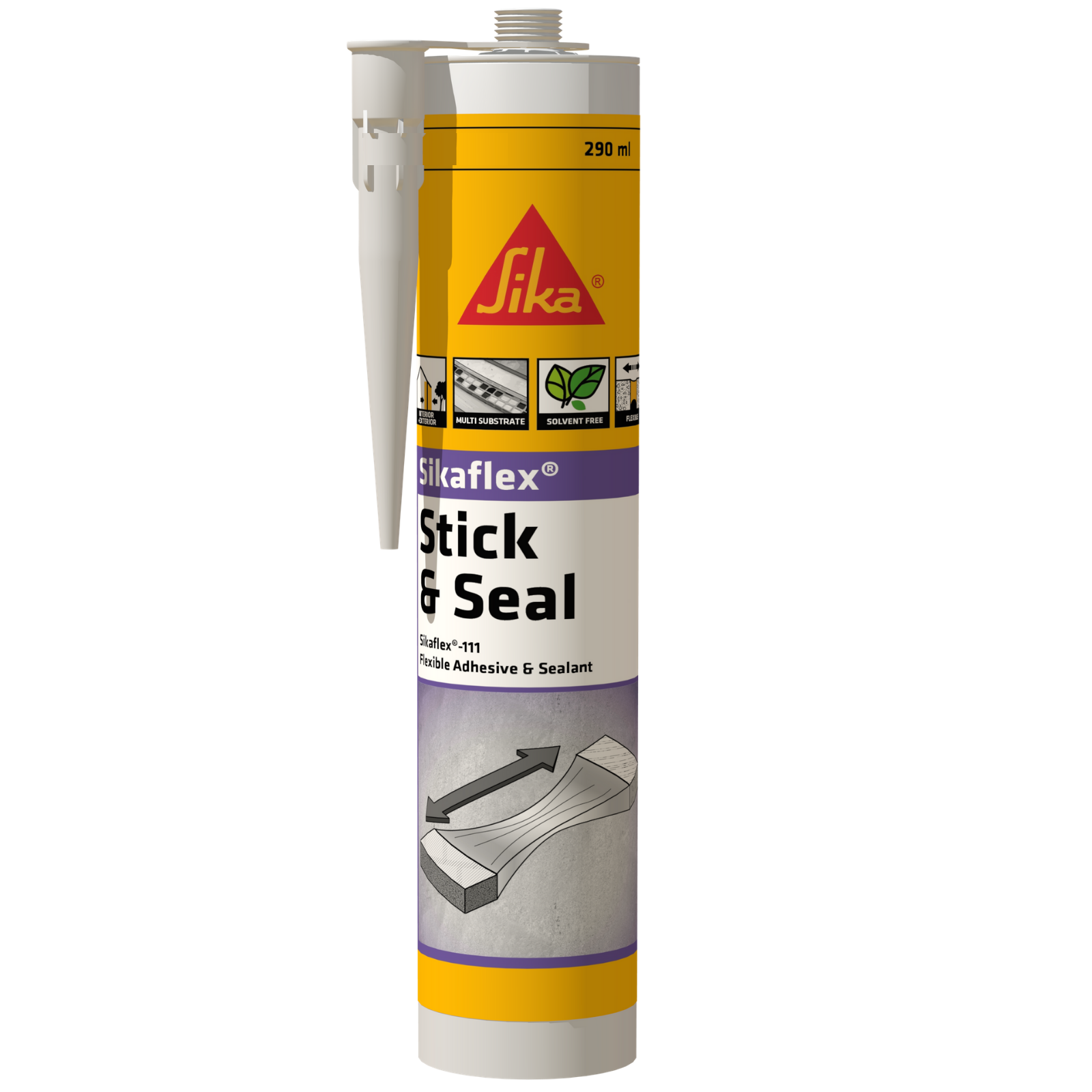 Sika 290ml Grey Sikaflex 111 Stick And Seal Construction Adhesive