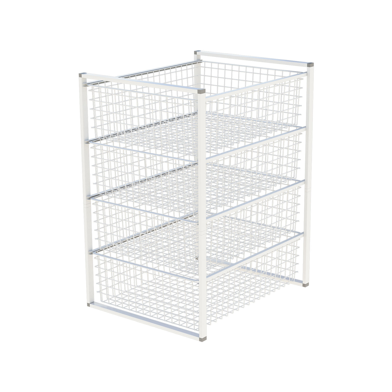 All Set 70 x 44 x 54cm White 4 Tier Storage Drawer Bunnings Australia