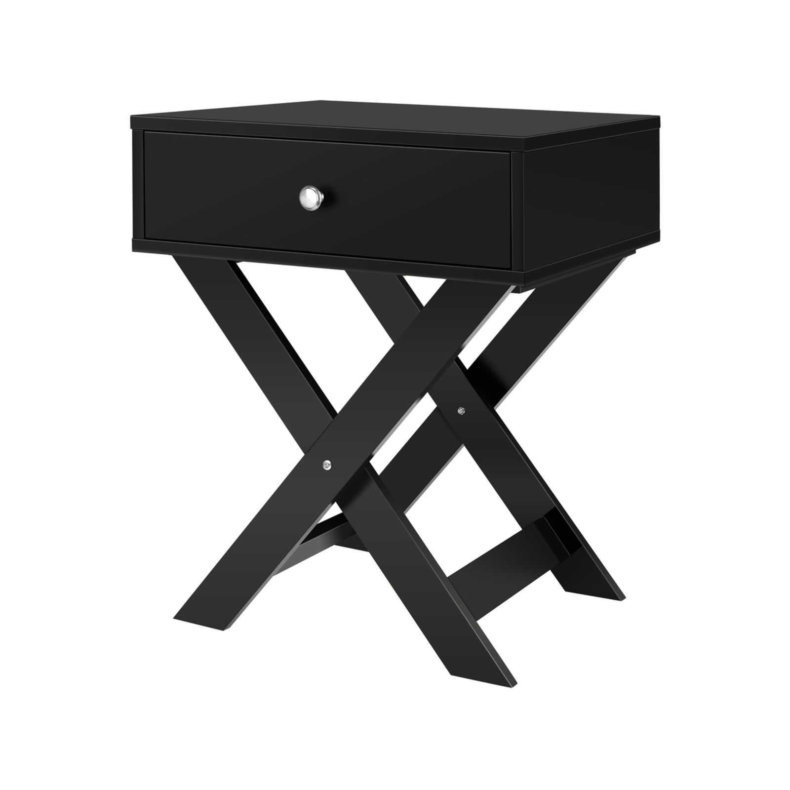 ALFORDSON Bedside Table Black - Bunnings Australia