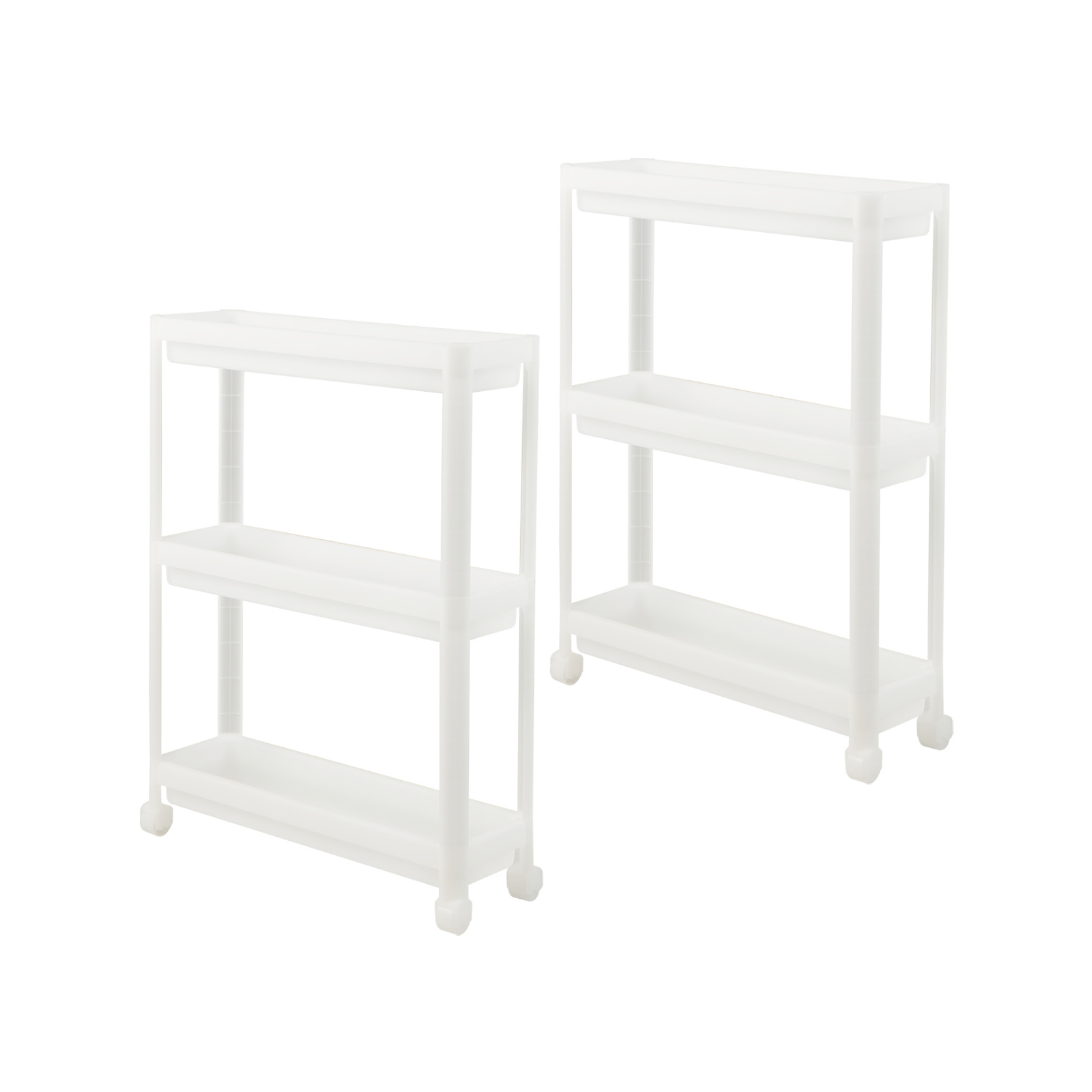 Costway 2x Silm Bathroom Trolleys Storage Organizer Cart Bunnings