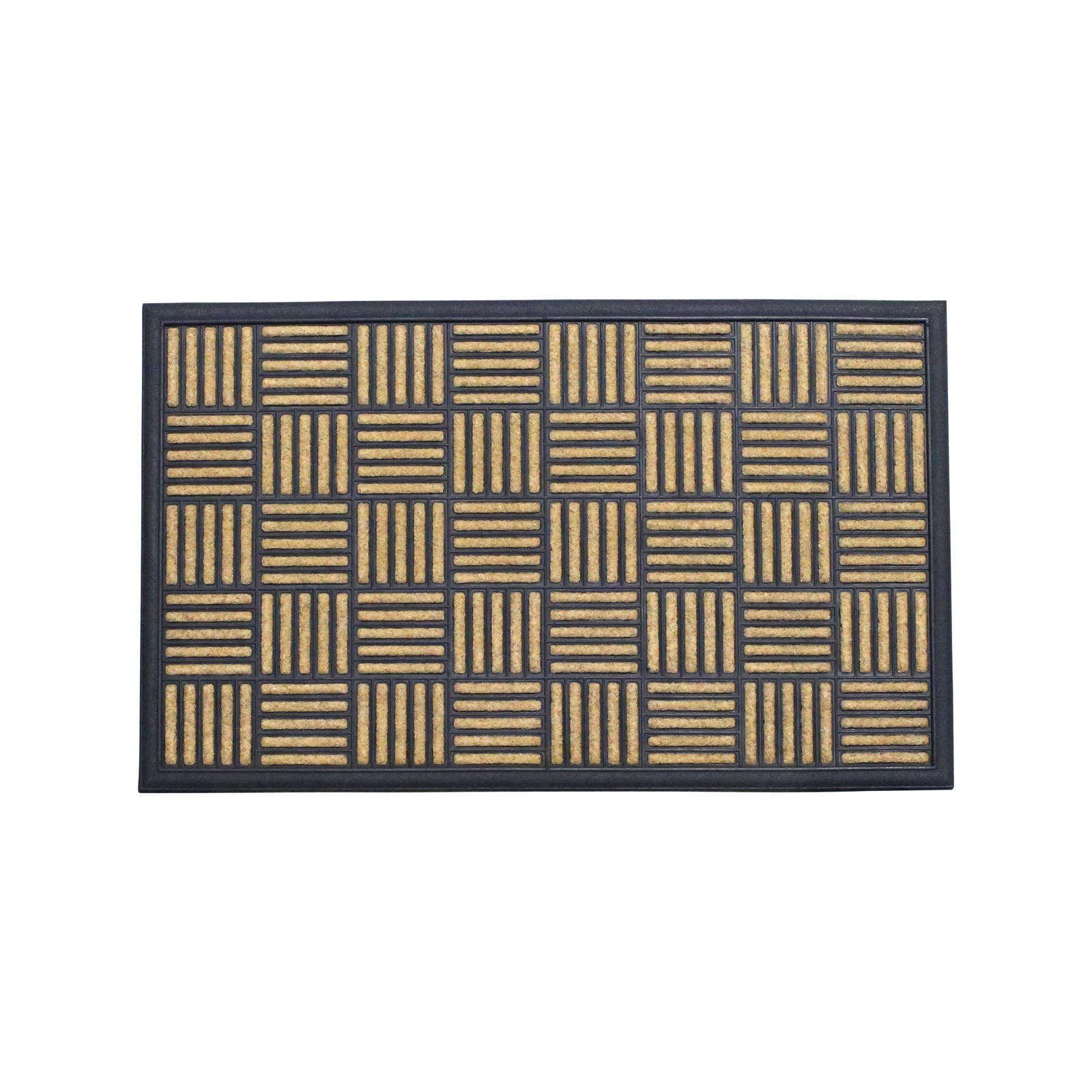 Axton 750 x 450mm Bali Inlay Parquet Pattern Door Mat Bunnings New