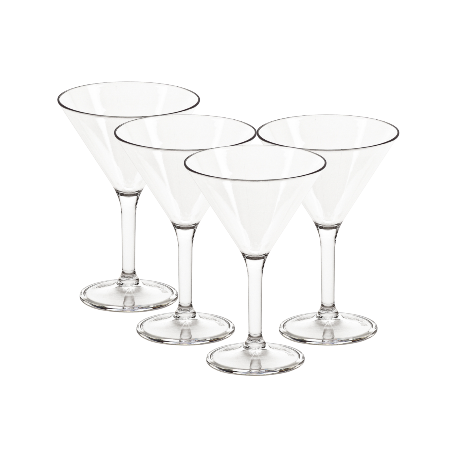 BTGLLAS Set Of 9 Martini Glasses - 8-Ounce Stemless Cocktail Glasses With Cinched Design & Heavy Base, Clear - View #10
