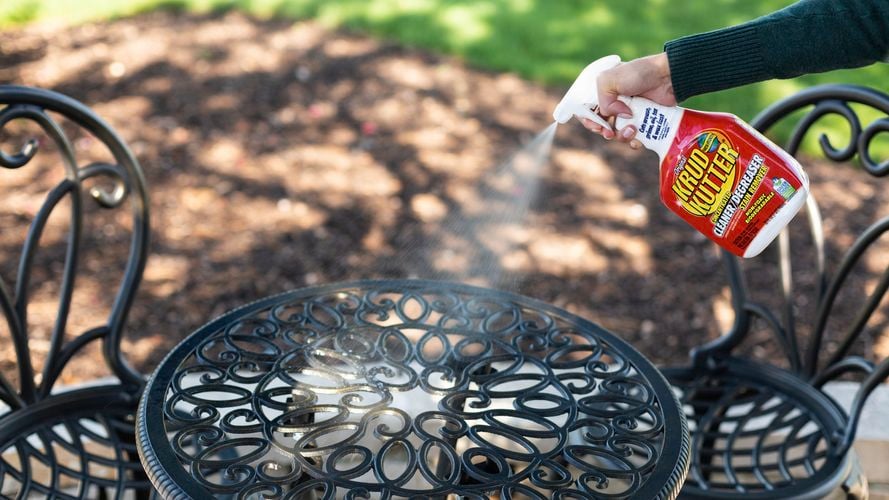 Our cleaner spray rejuvenates your furniture, giving your outdoor space a fresh, inviting vibe.