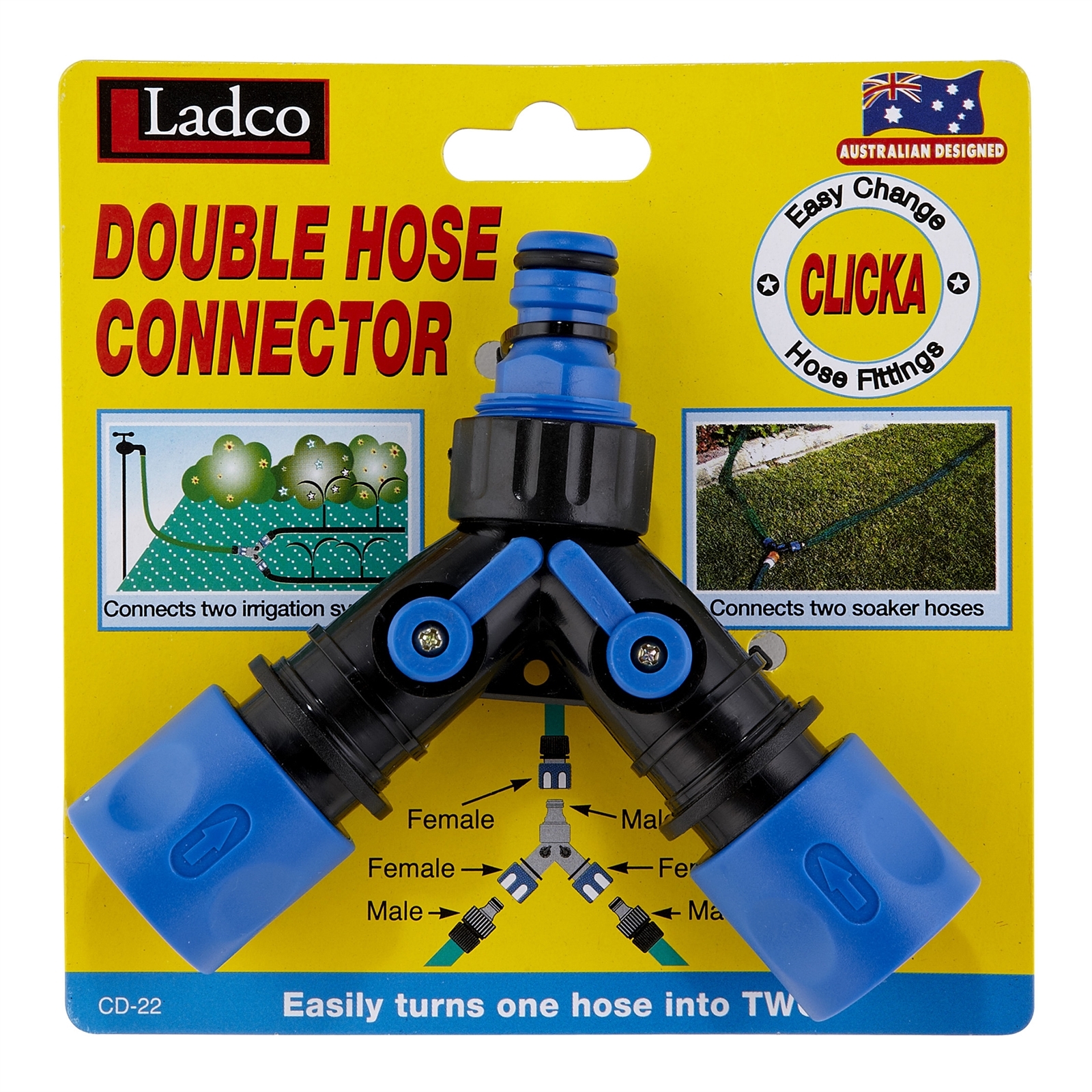 Ladco Double End Coupling Hose Fitting Adapter Bunnings Australia