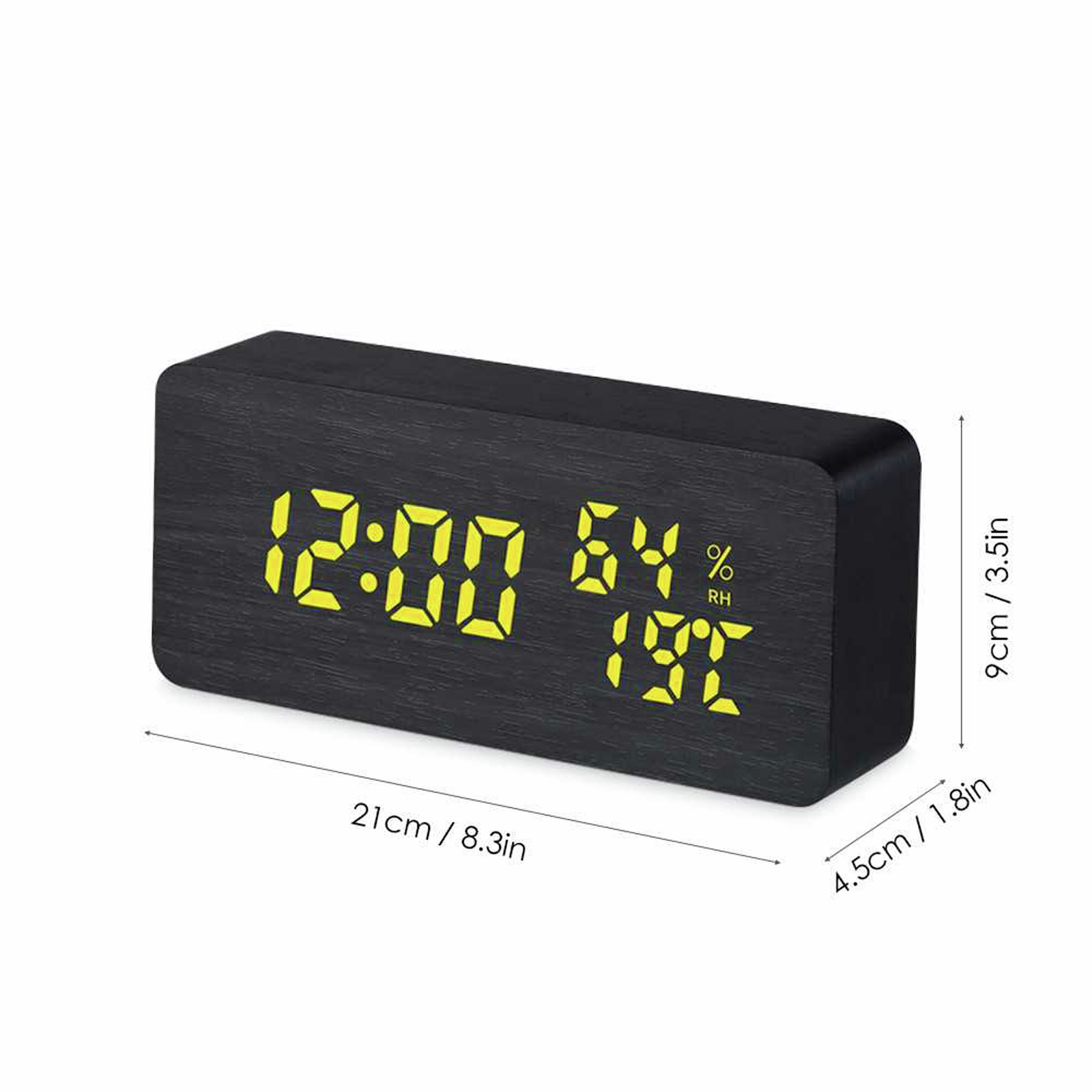 TODO Digital LED Alarm Clock w/ Dual USB Charge Port 115 Colour LED