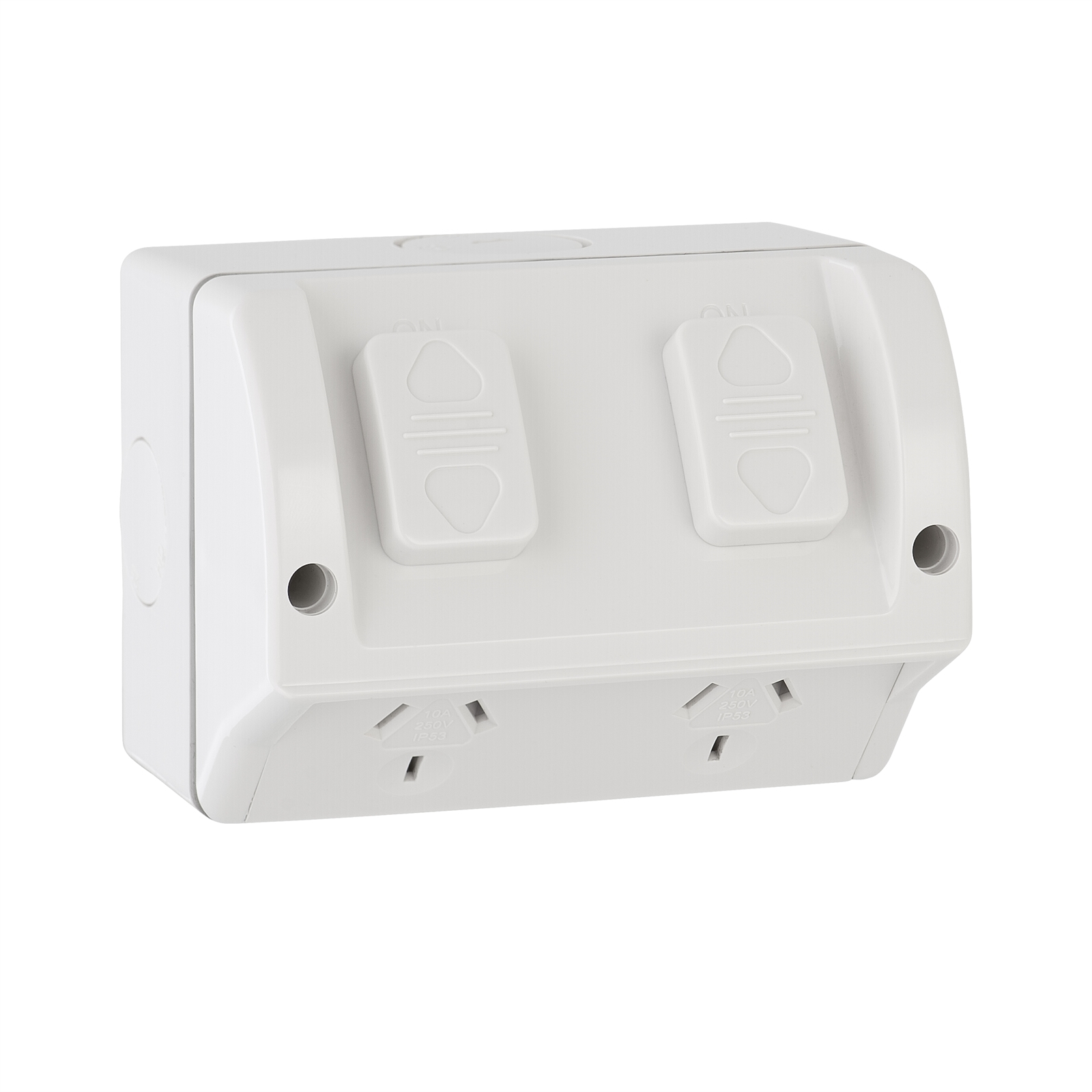 Deta White Double Weatherproof Power Point Bunnings Australia